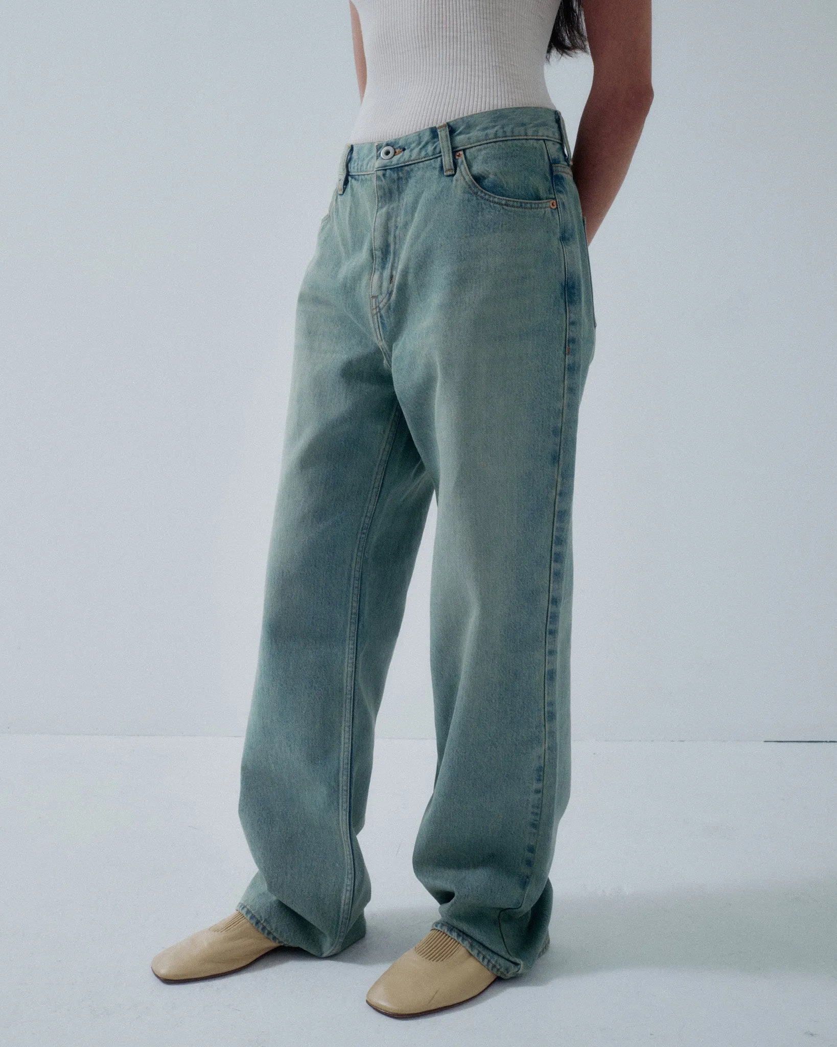 Us Pre Dad Fit Denim in Vintage Blue sold by Sayaka Davis product image thumbnail 3
