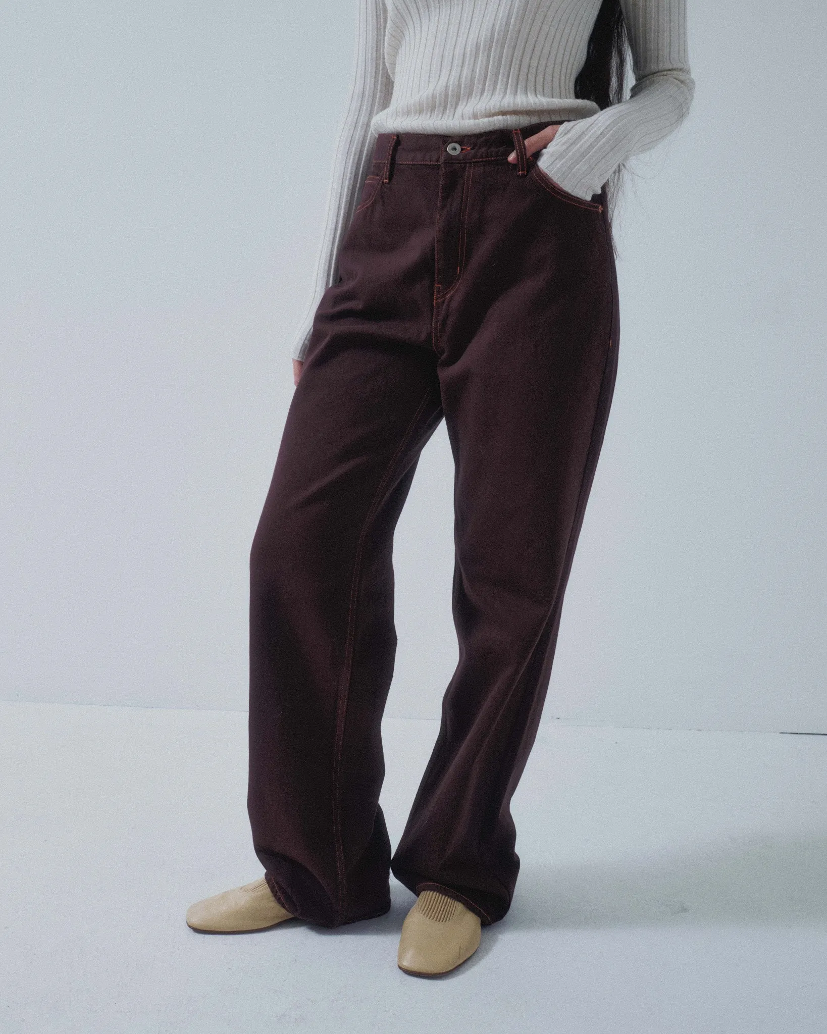 Us Pre Dad Fit Denim in Sangria sold by Sayaka Davis product image thumbnail 4