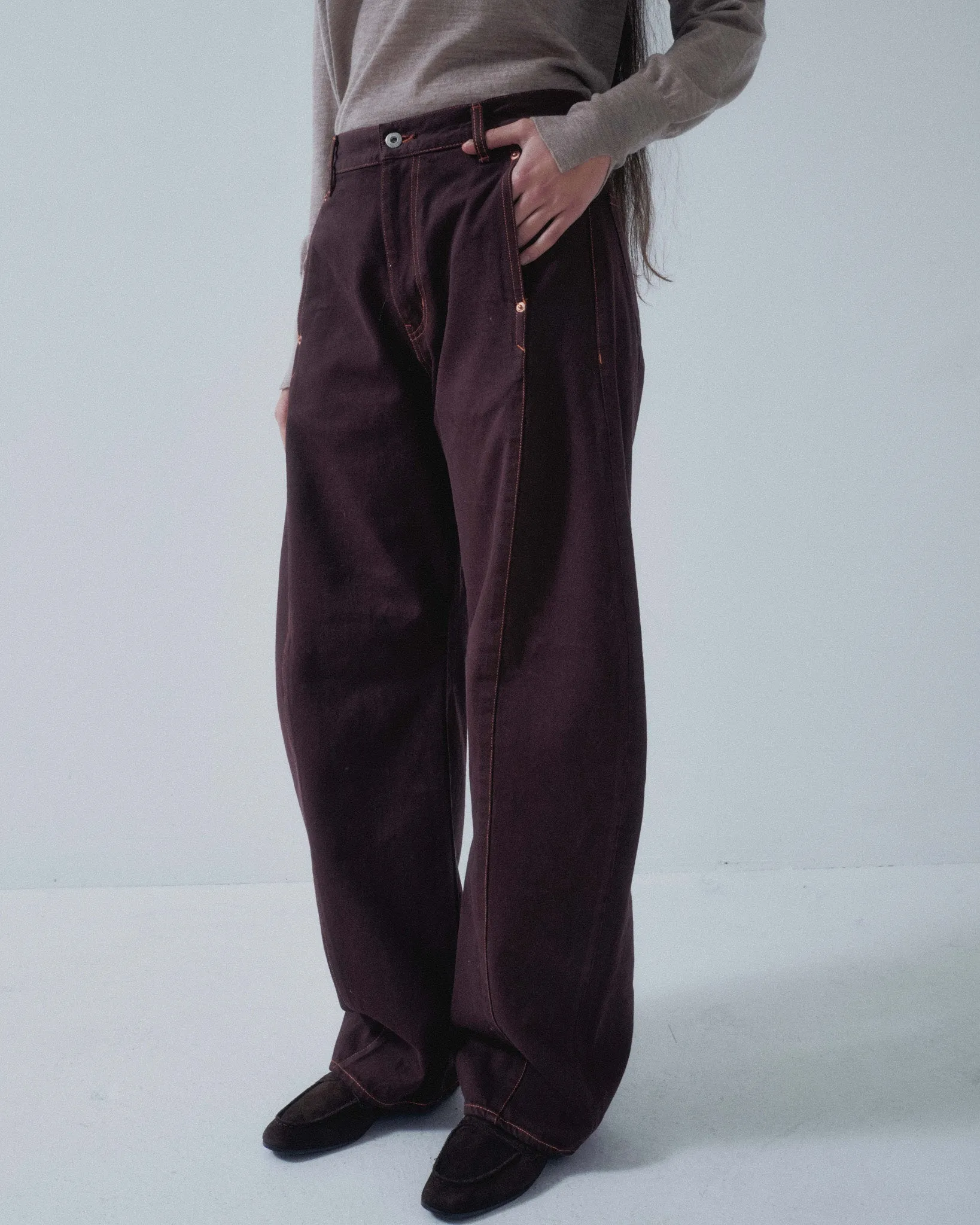 Us Pre Barrel Denim in Sangria sold by Sayaka Davis product image thumbnail 2