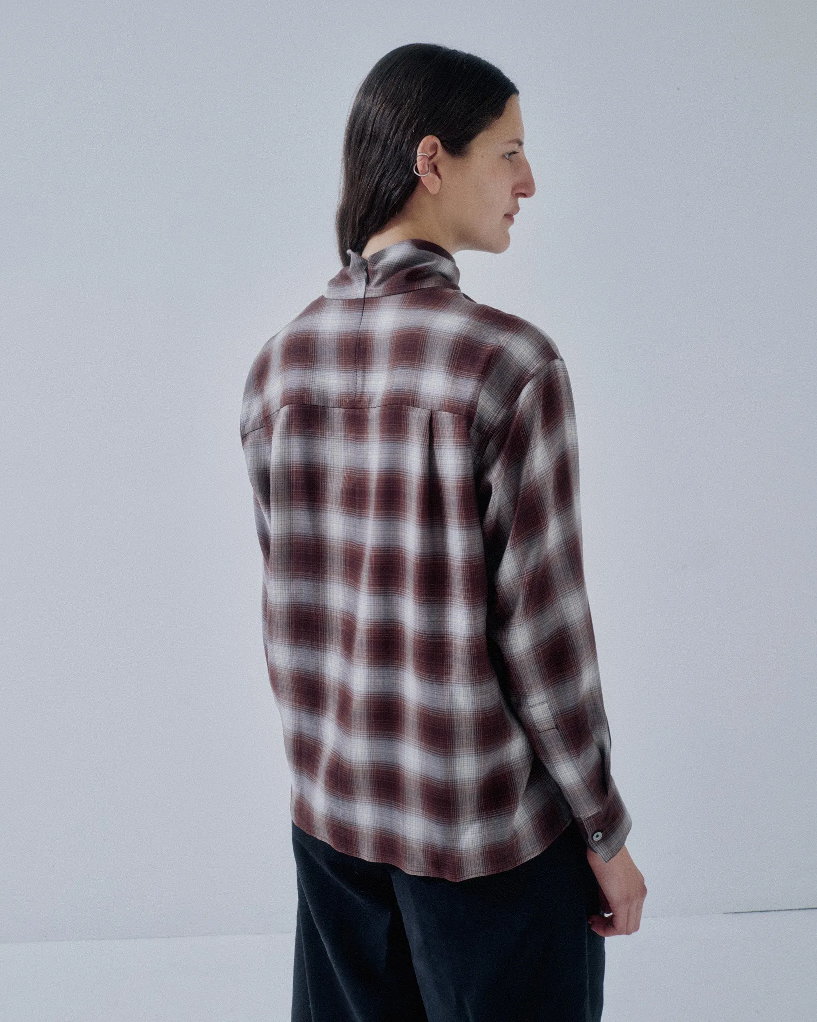 Us Pre Cowl Neck Blouse in Plaid sold by Sayaka Davis product image thumbnail 3