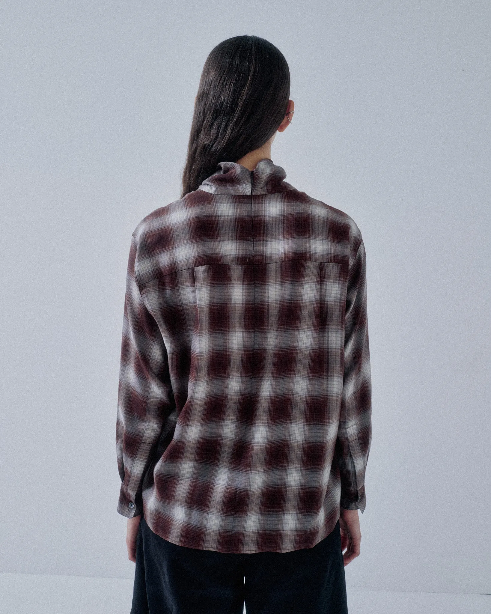 Us Pre Cowl Neck Blouse in Plaid sold by Sayaka Davis product image thumbnail 4
