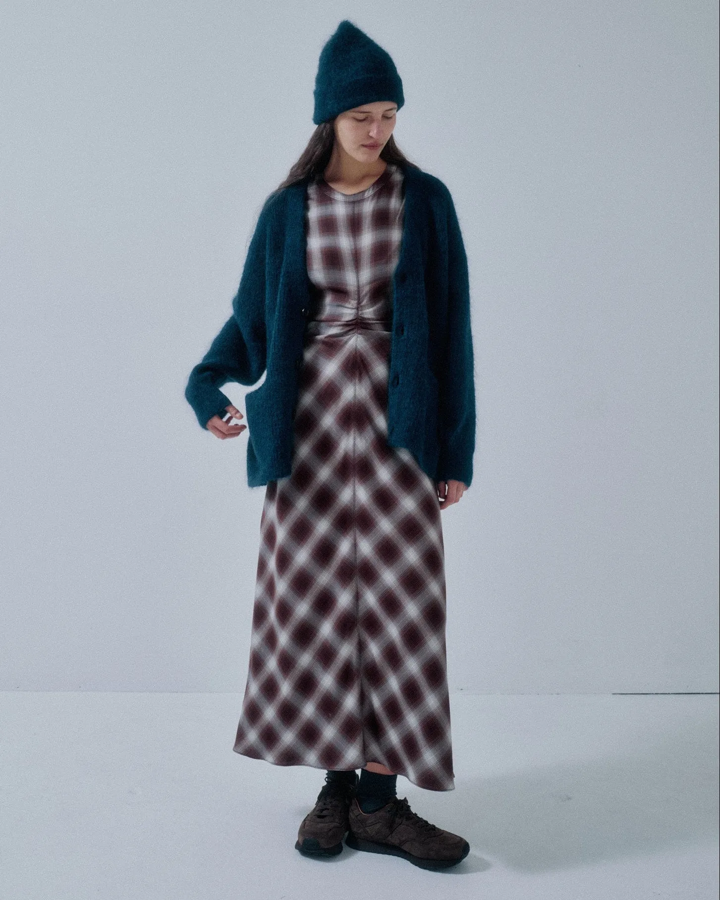 Us Pre Gathered Waist Dress in Plaid sold by Sayaka Davis product image thumbnail 4