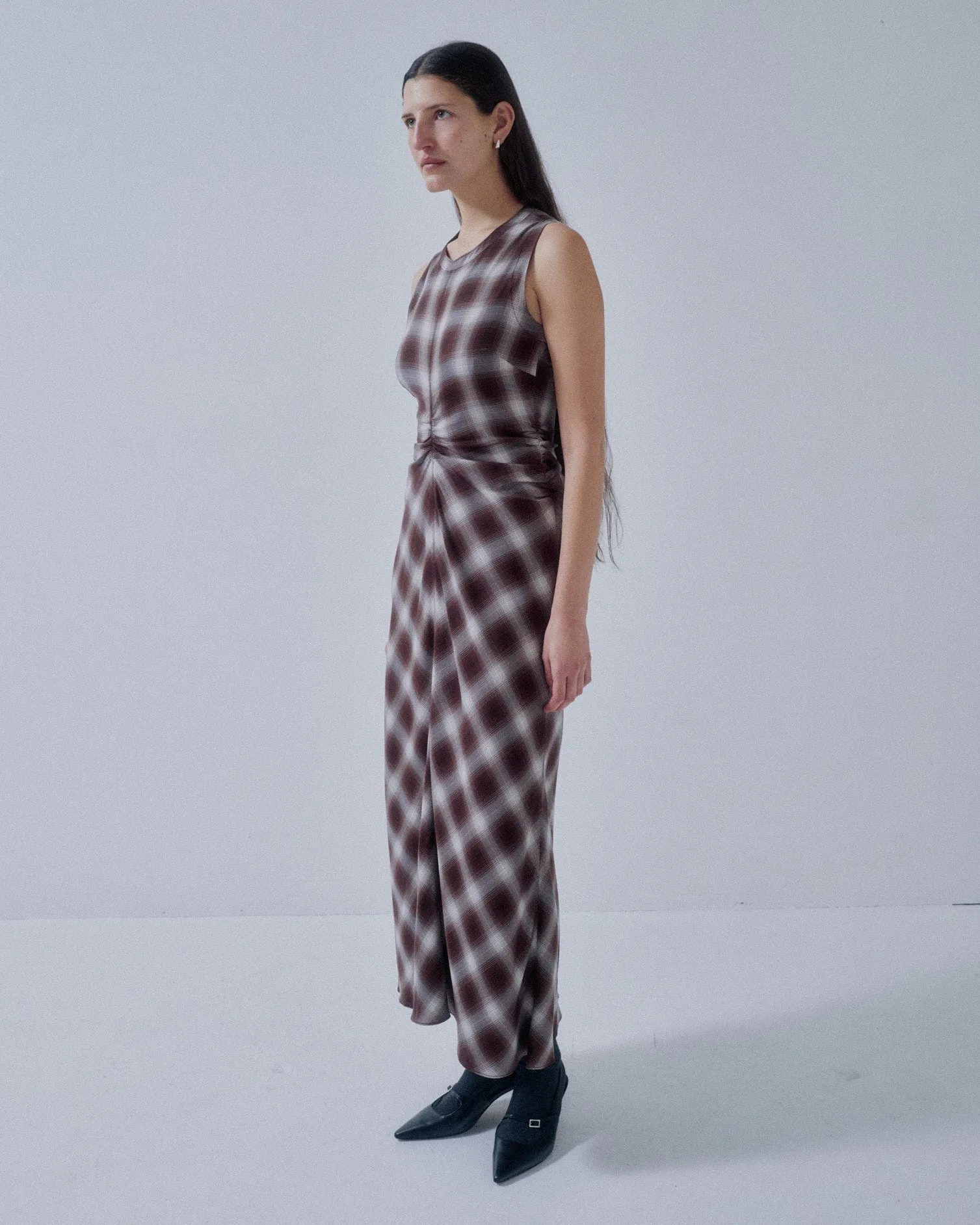 Us Pre Gathered Waist Dress in Plaid sold by Sayaka Davis product image thumbnail 2