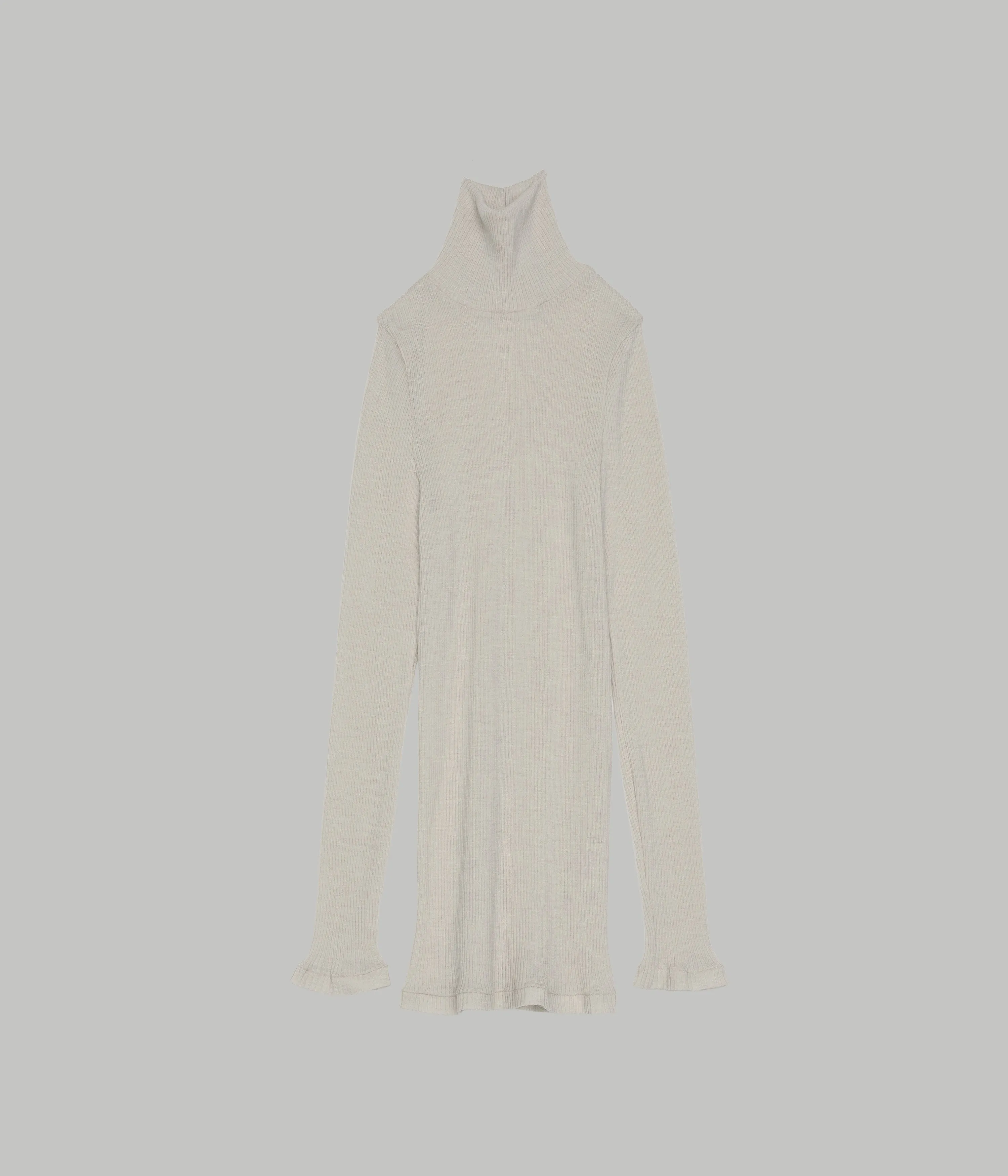 Us Pre Circular Rib Highneck in Off White sold by Sayaka Davis