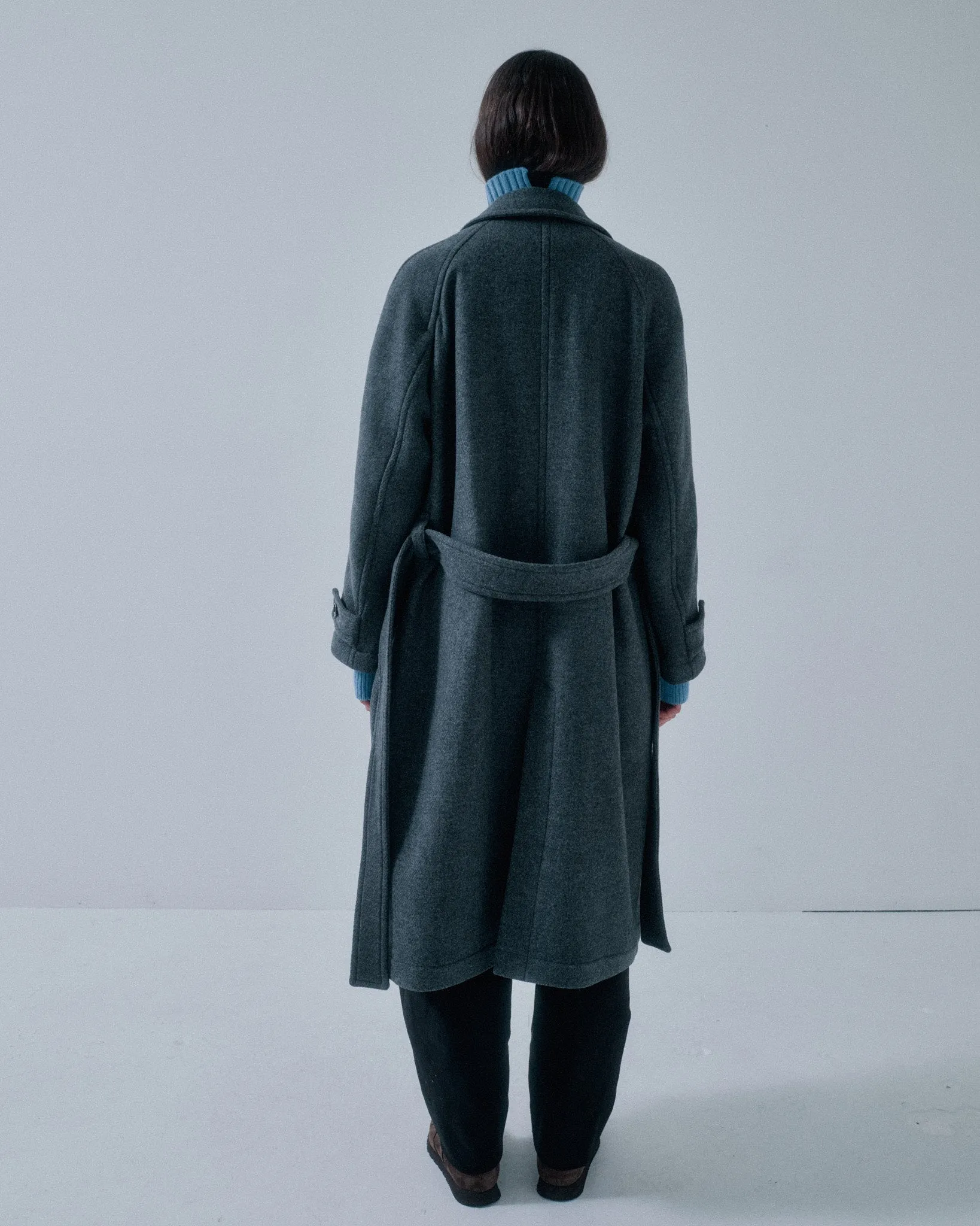 Us Pre Balmacaan Coat in Dark Gray sold by Sayaka Davis product image thumbnail 4
