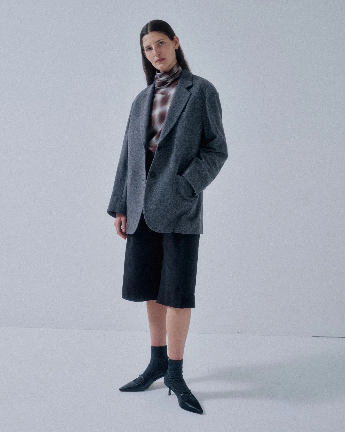 Us Pre Two Button Blazer in Gray sold by Sayaka Davis product image thumbnail 5