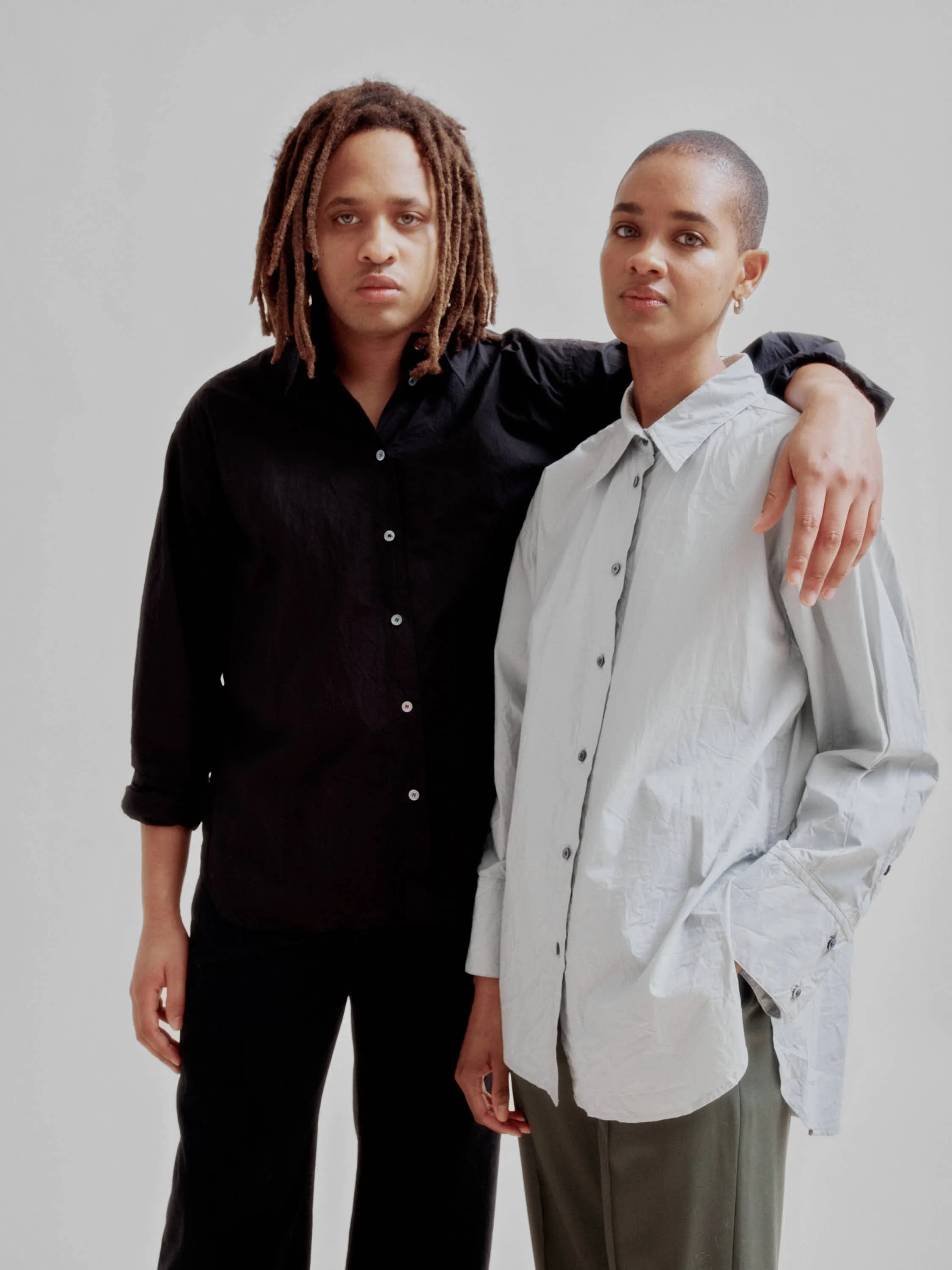 Crinkled Oversized Shirt in Black sold by Sayaka Davis product image thumbnail 3