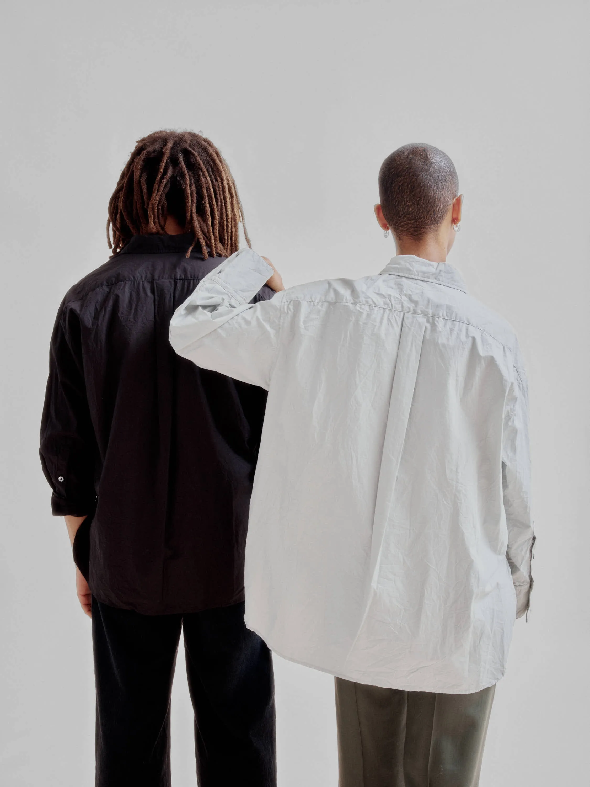 Crinkled Oversized Shirt in Black sold by Sayaka Davis product image thumbnail 5