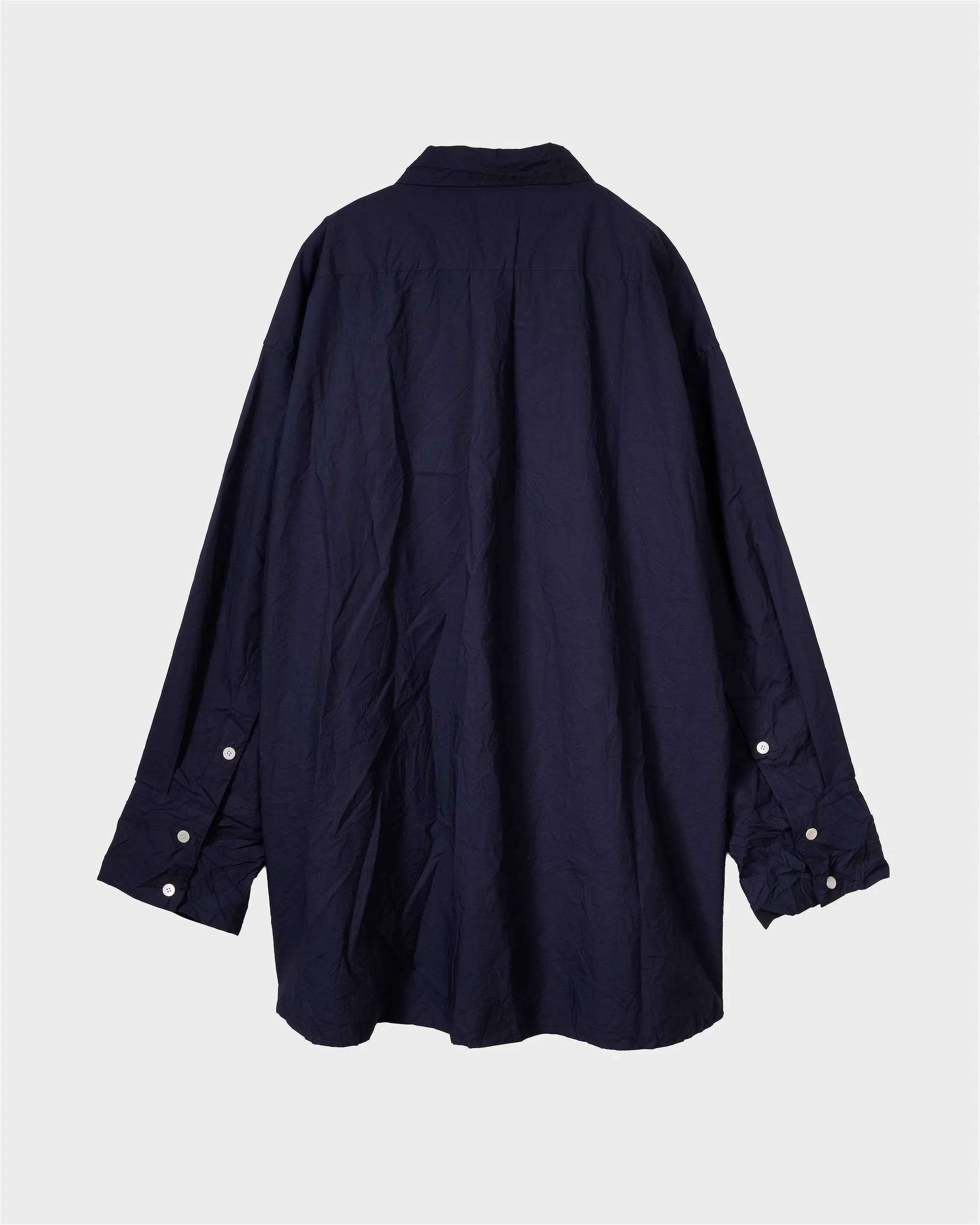 Crinkled Oversized Shirt in Navy sold by Sayaka Davis product image thumbnail 2