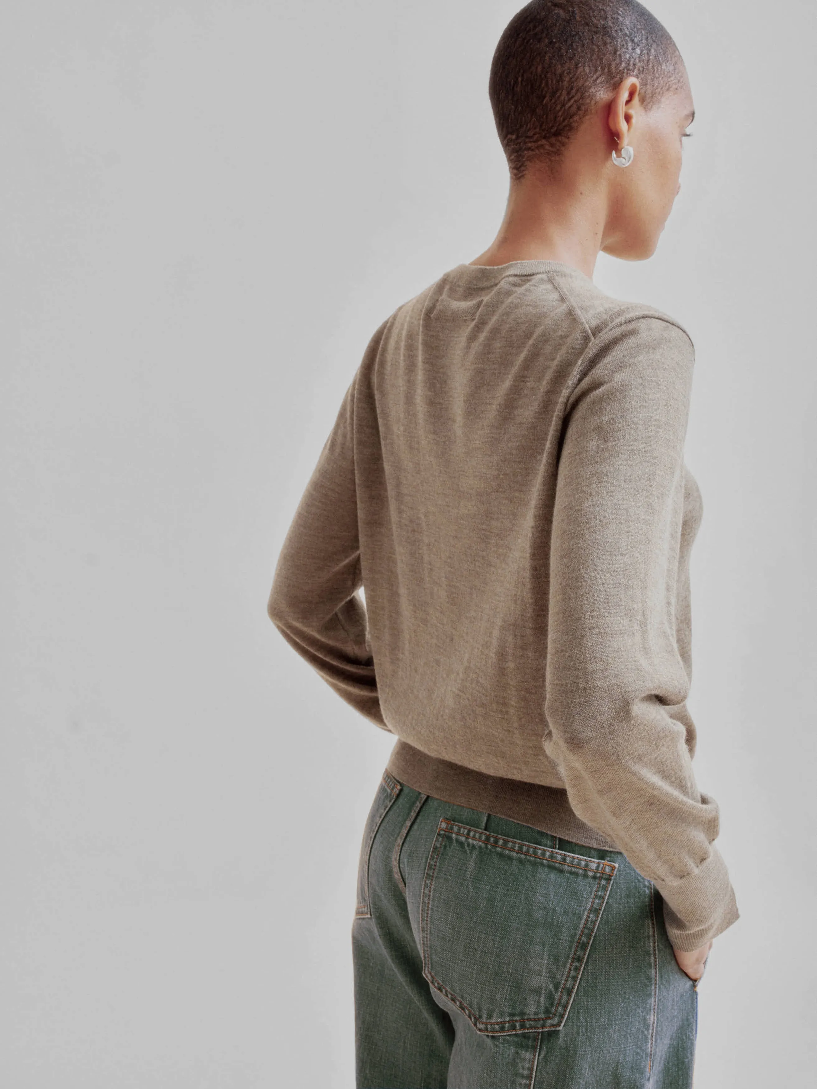 Cashmere Pullover in Artichoke sold by Sayaka Davis product image thumbnail 5