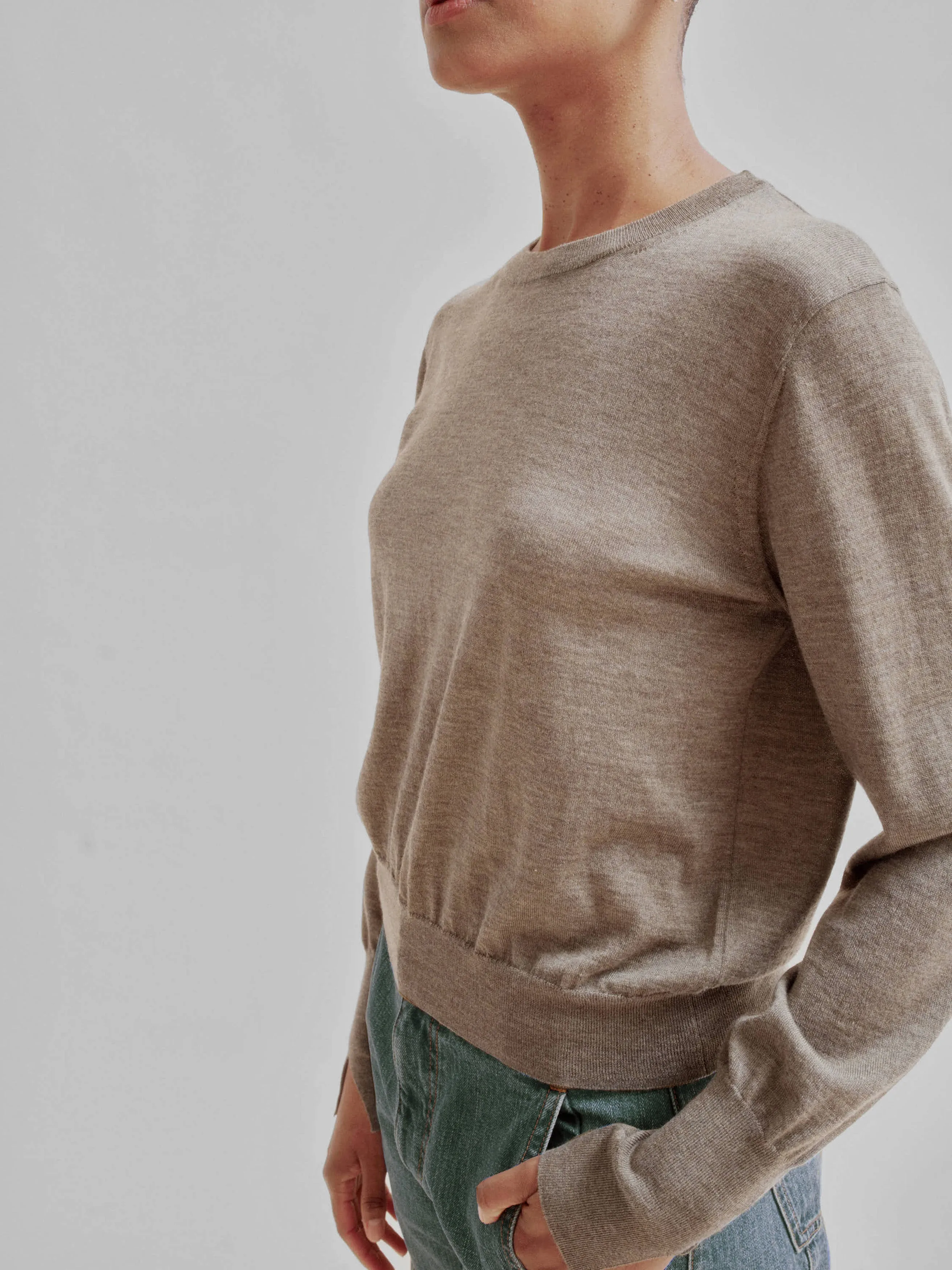 Cashmere Pullover in Artichoke sold by Sayaka Davis product image thumbnail 3