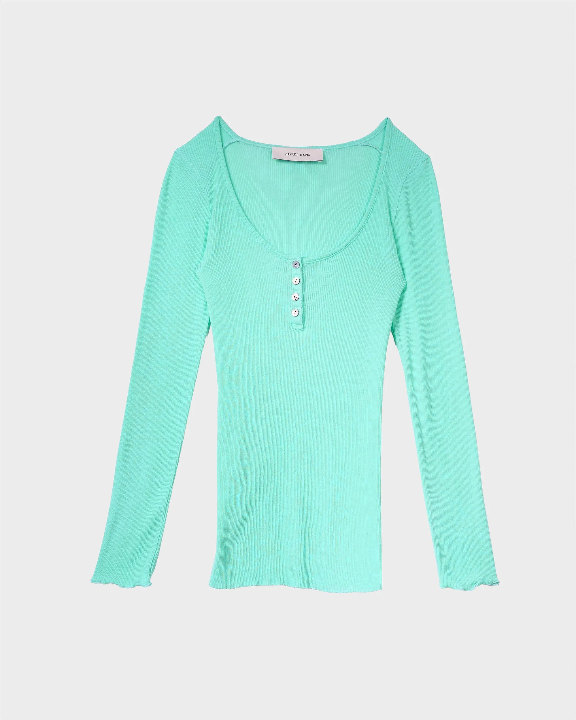 HENRY TEE IN CYAN sold by Sayaka Davis product image thumbnail 3
