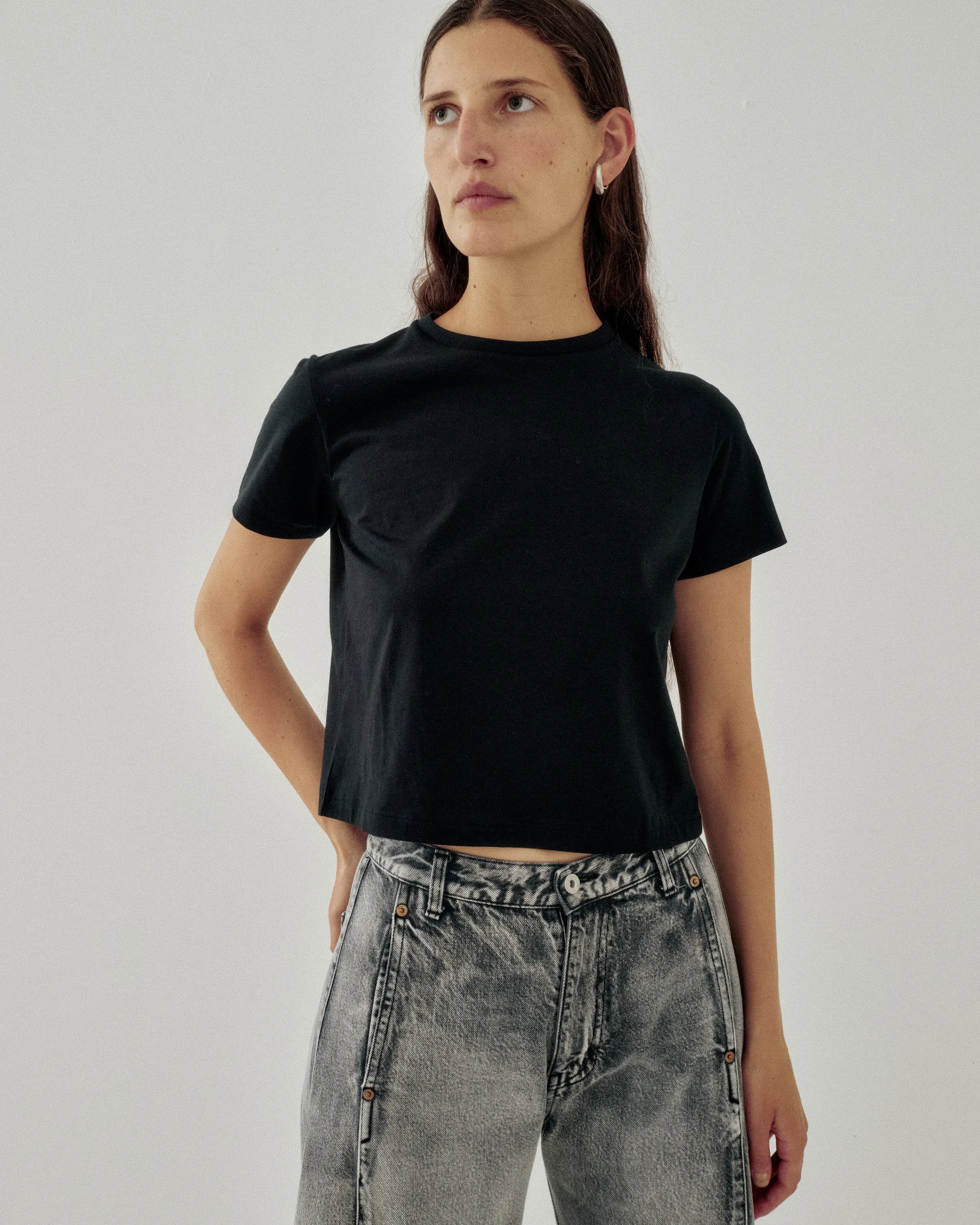 COMPACT TEE IN BLACK sold by Sayaka Davis product image thumbnail 2
