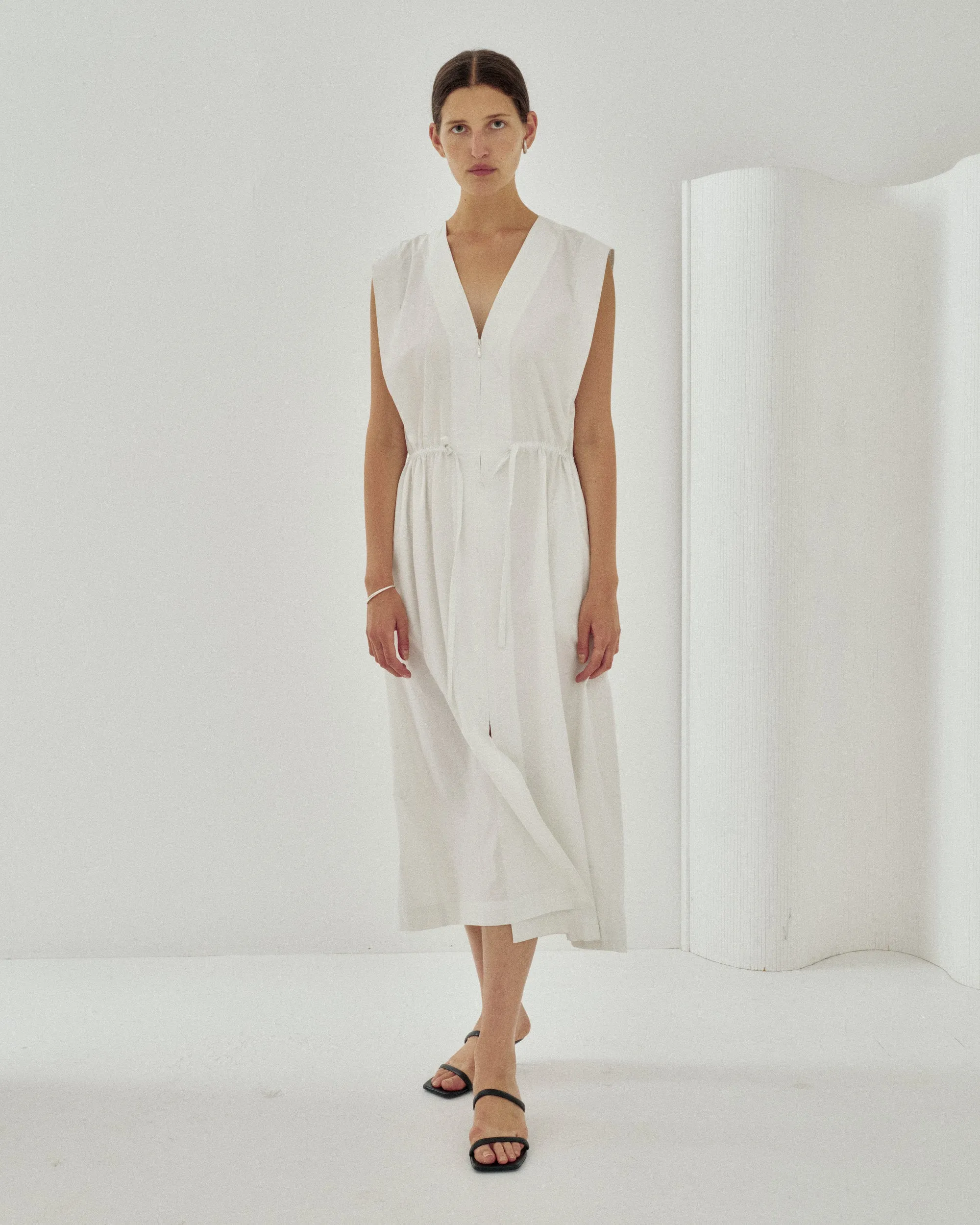 Drawstring Waist Dress in Pale Mint sold by Sayaka Davis