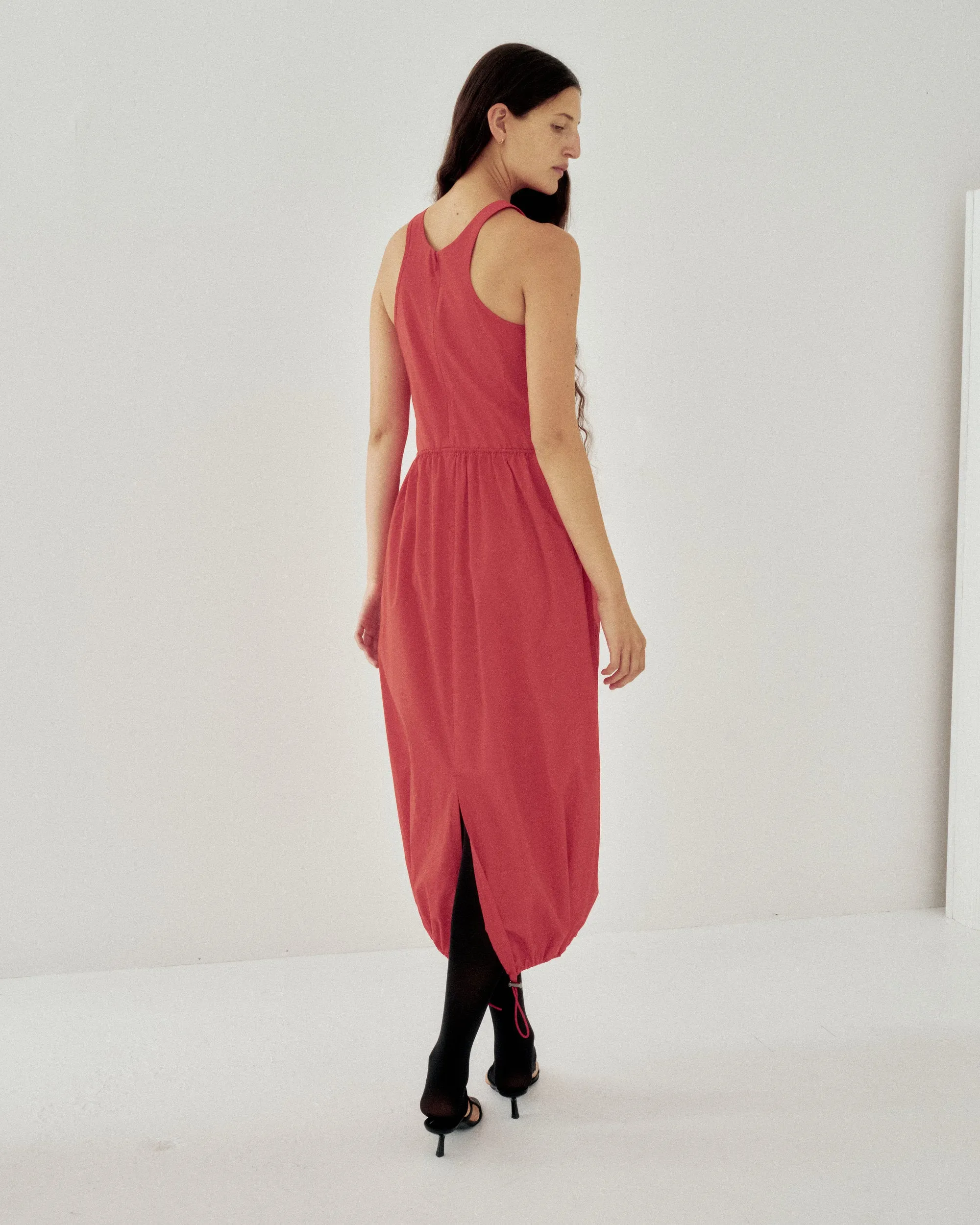 Balloon Tank Dress in Vermilion sold by Sayaka Davis product image thumbnail 5