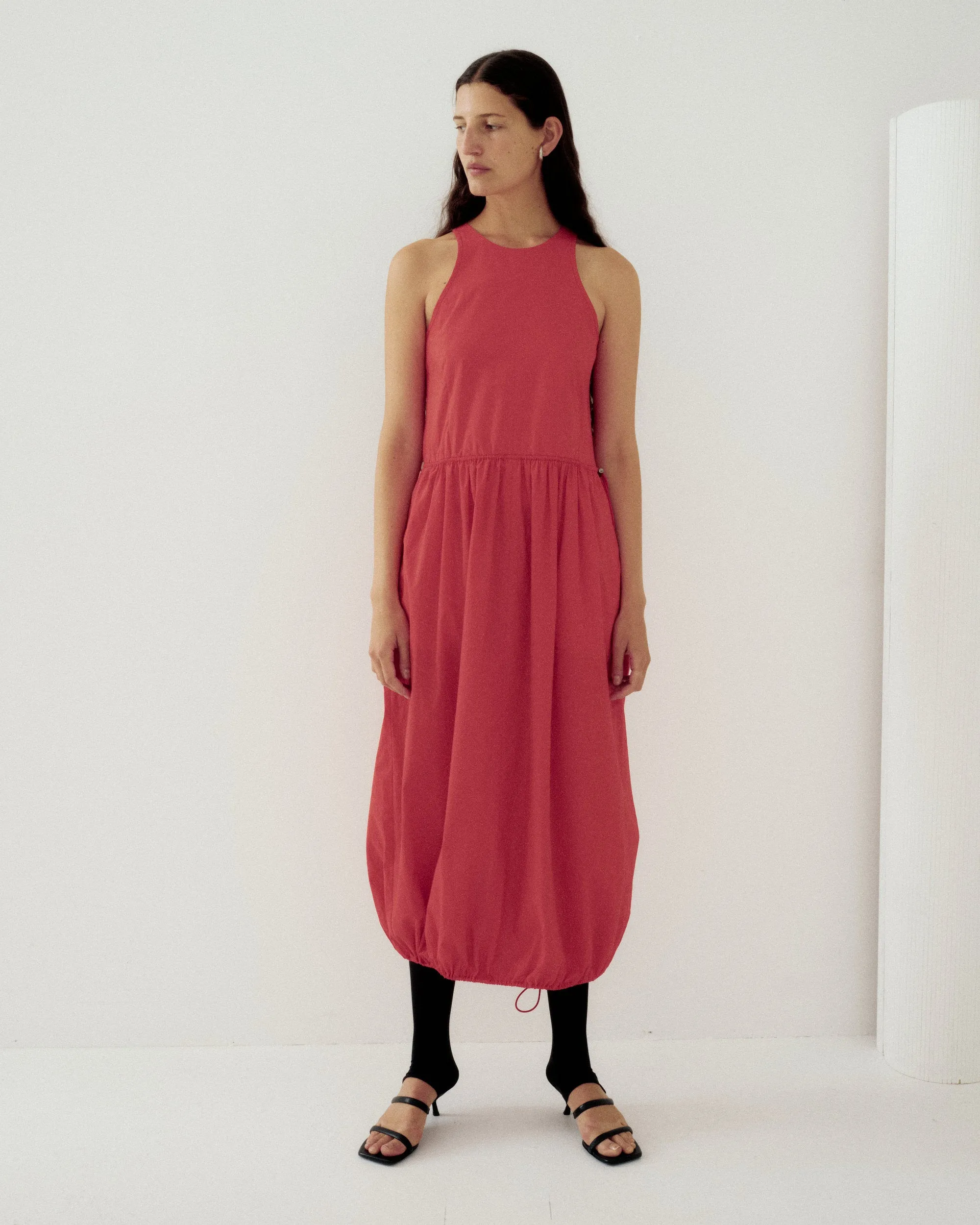 Balloon Tank Dress in Vermilion sold by Sayaka Davis product image thumbnail 2