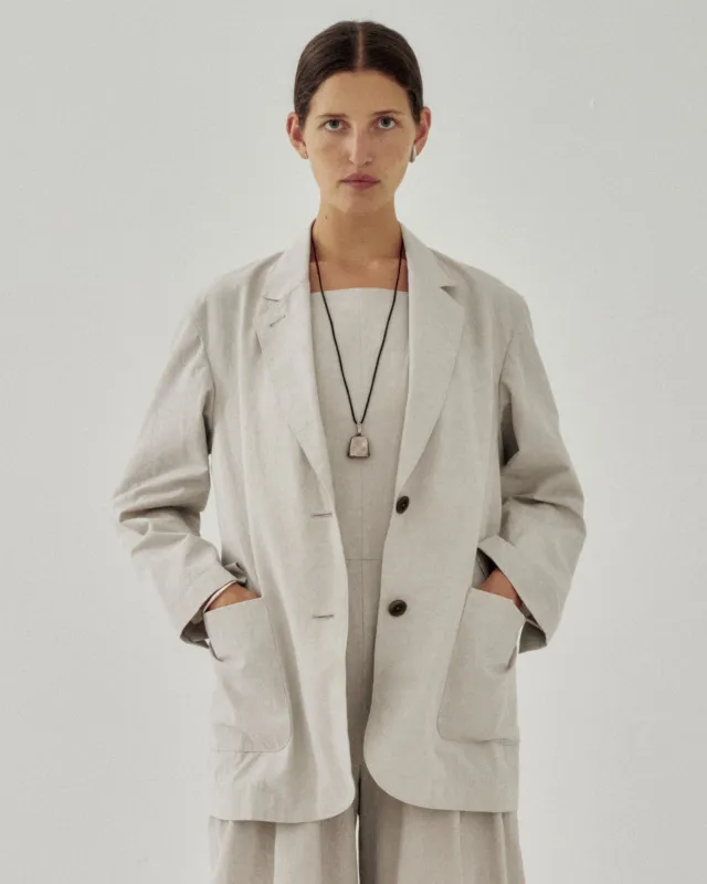 Two Button Blazer in Cloud made by Sayaka Davis