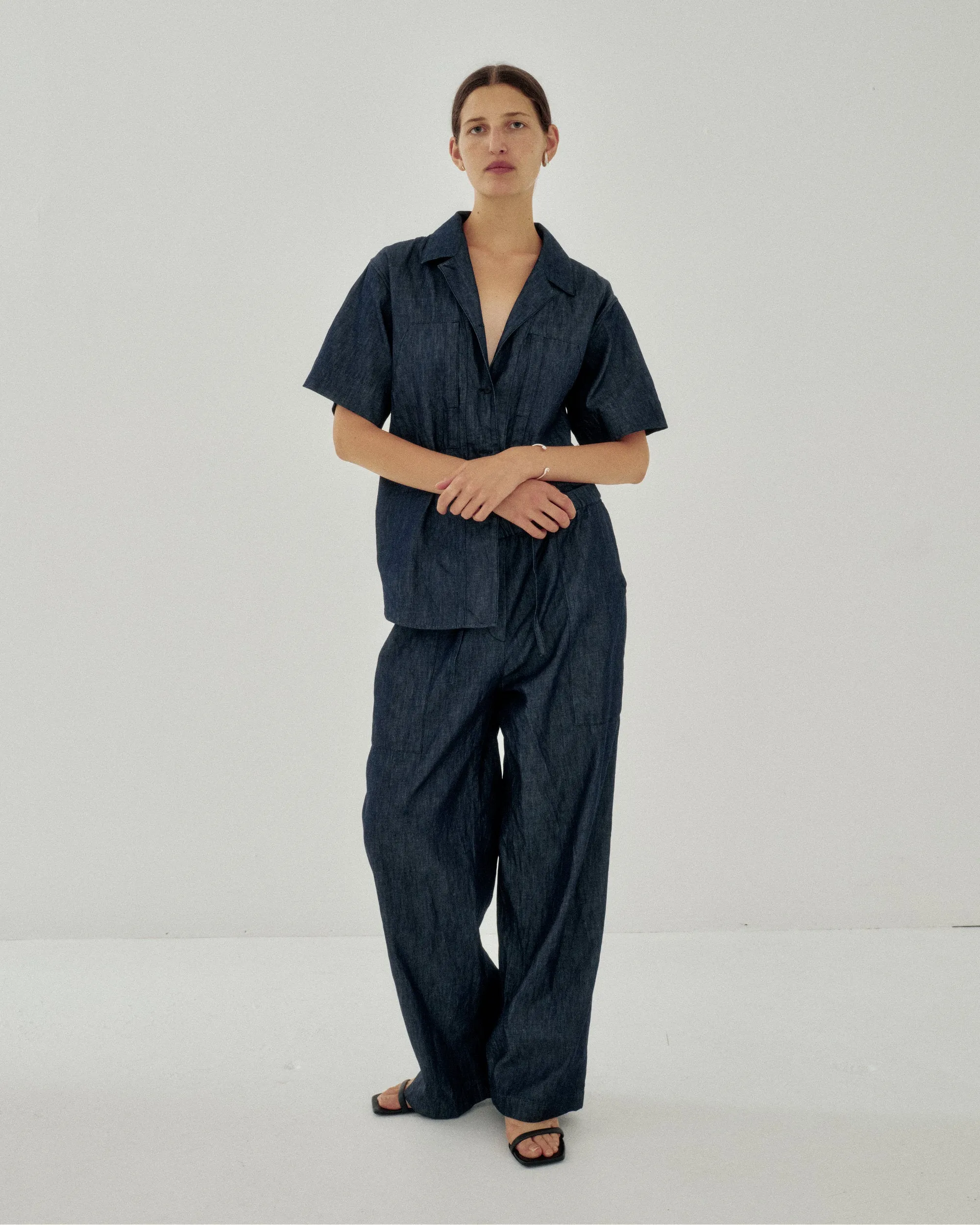 Coverall in Indigo sold by Sayaka Davis
