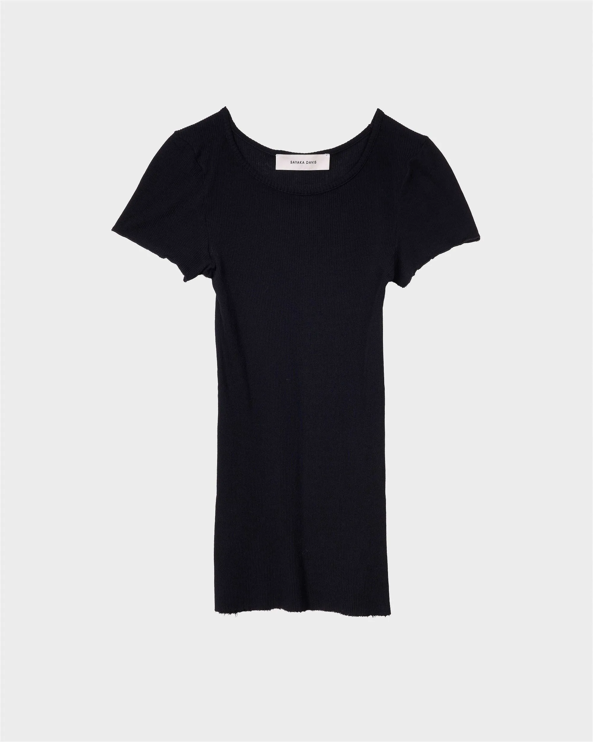 Cap Sleeve Tee in Black sold by Sayaka Davis