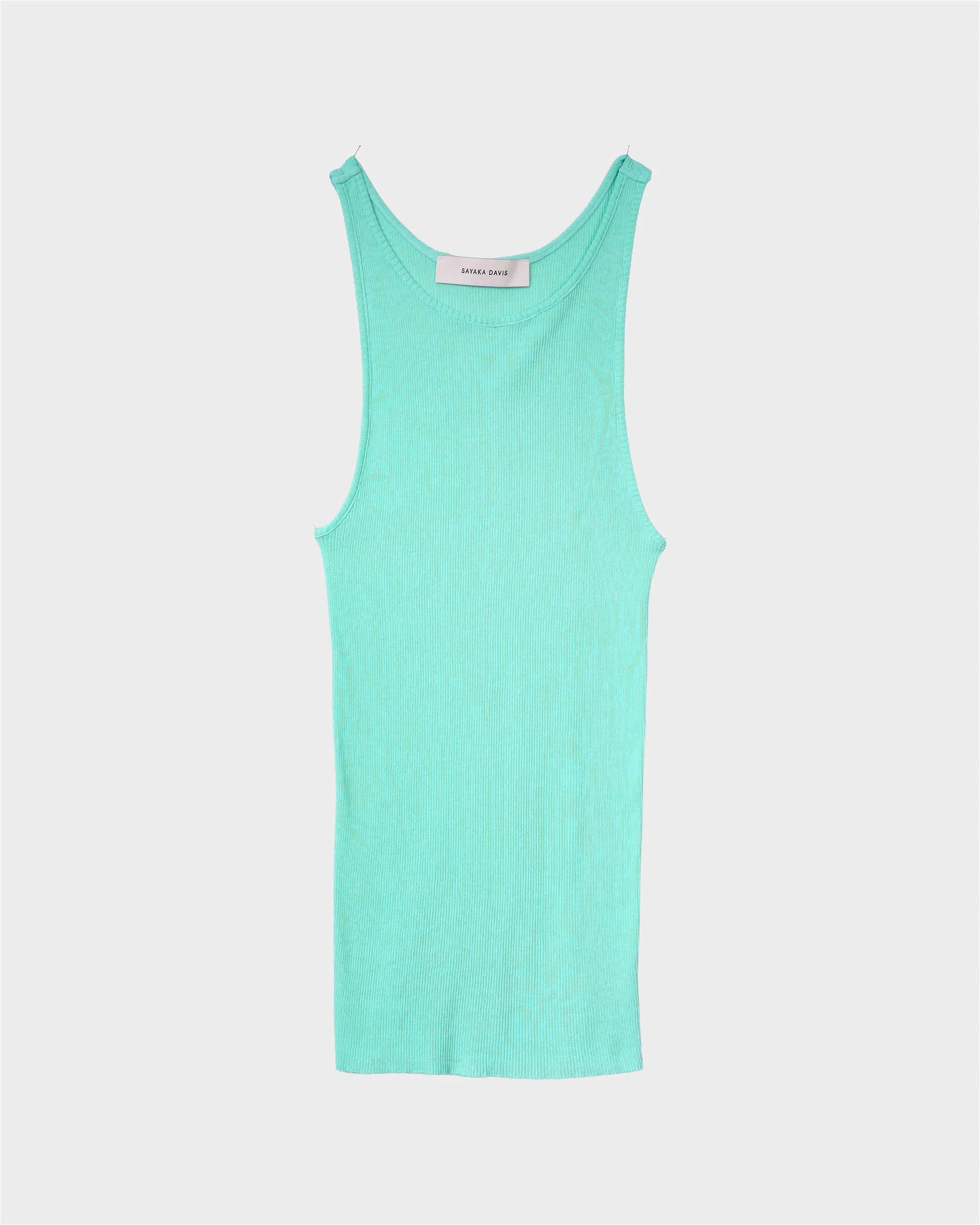 Rib Tank in Cyan sold by Sayaka Davis product image thumbnail 2