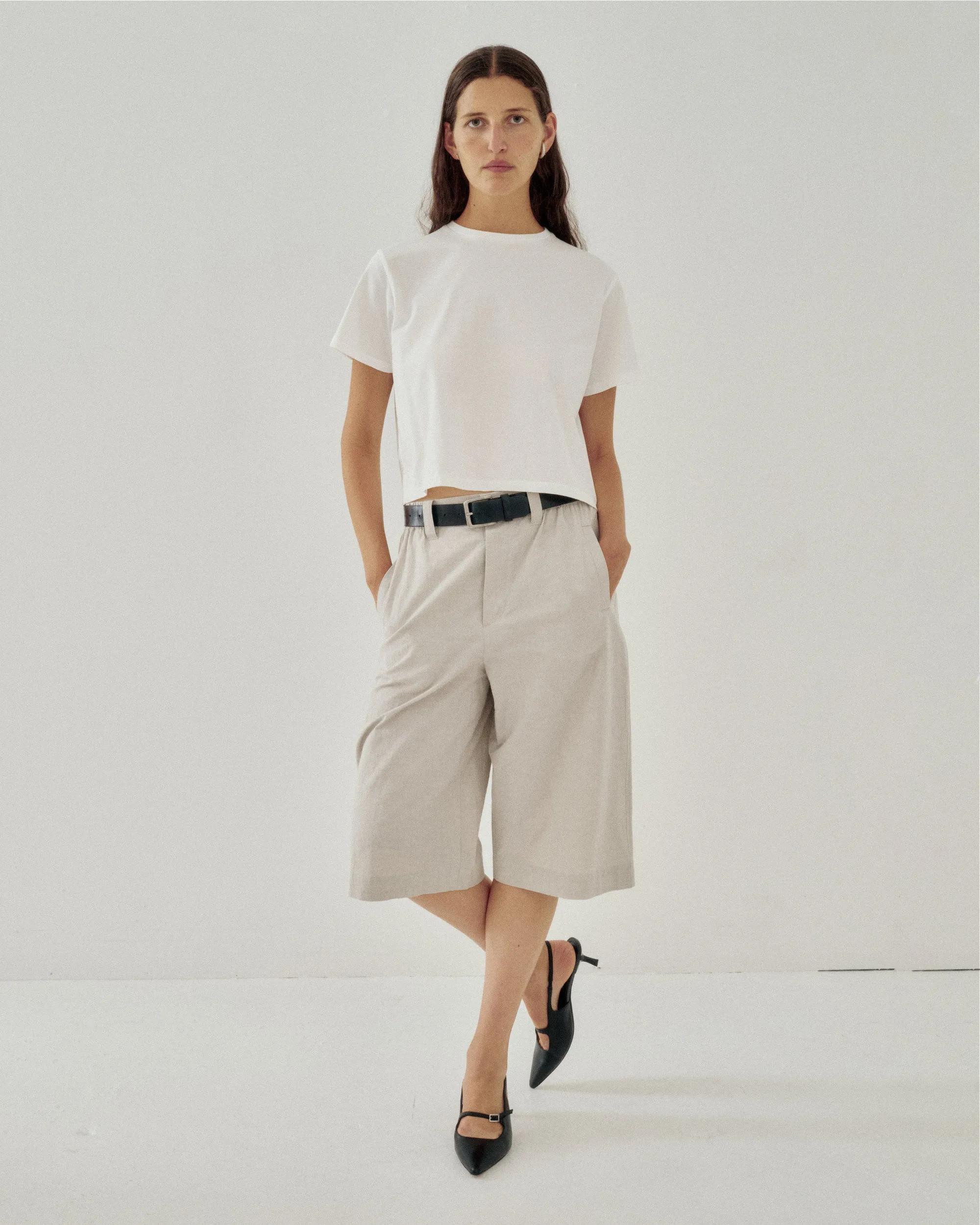 Compact Tee in Off White sold by Sayaka Davis product image thumbnail 3