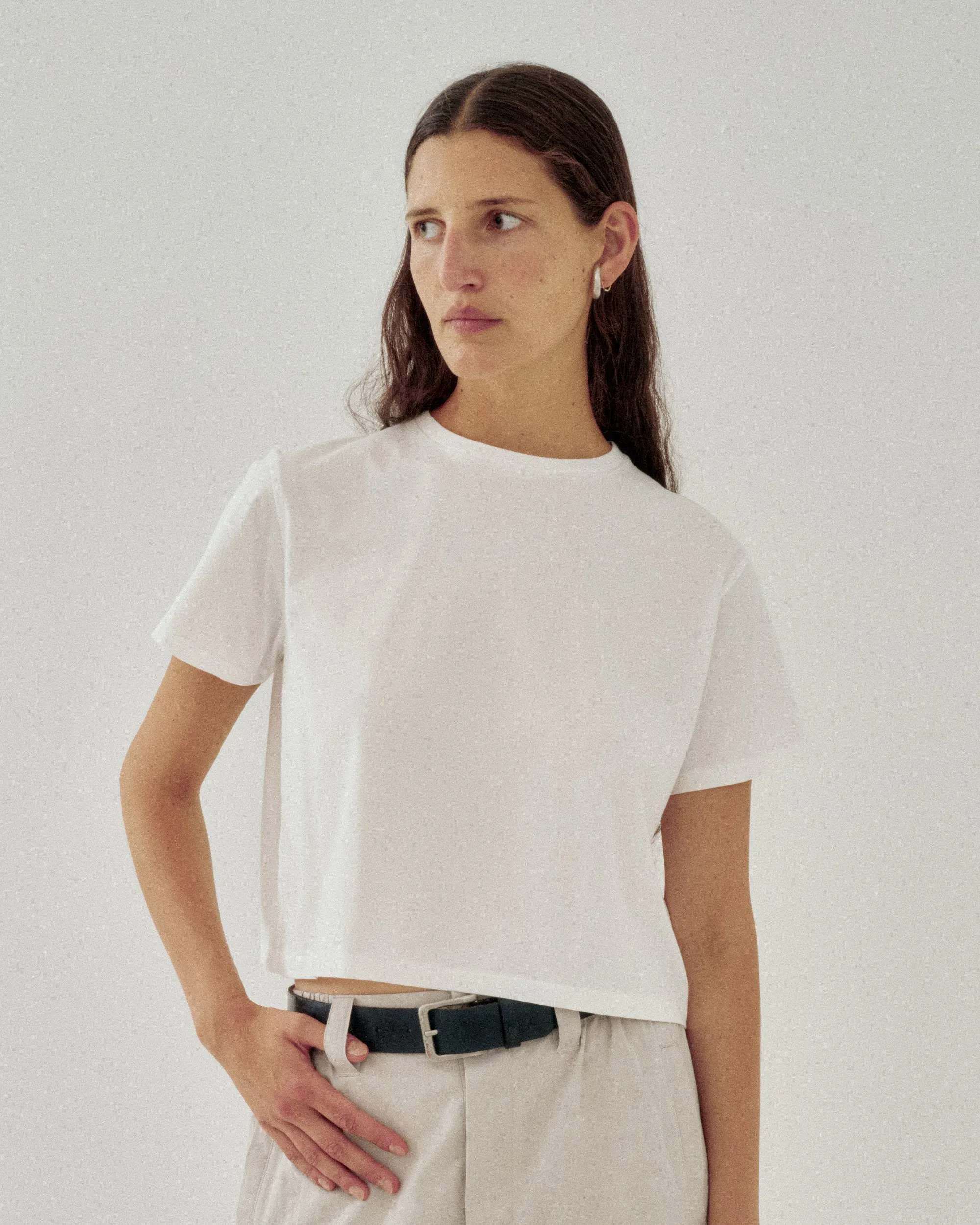 Compact Tee in Off White sold by Sayaka Davis product image thumbnail 2