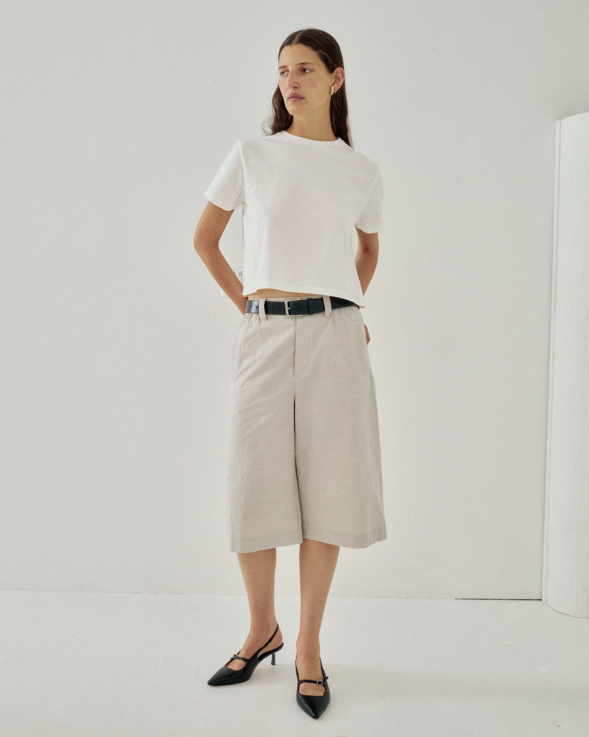 Compact Tee in Off White sold by Sayaka Davis product image thumbnail 4