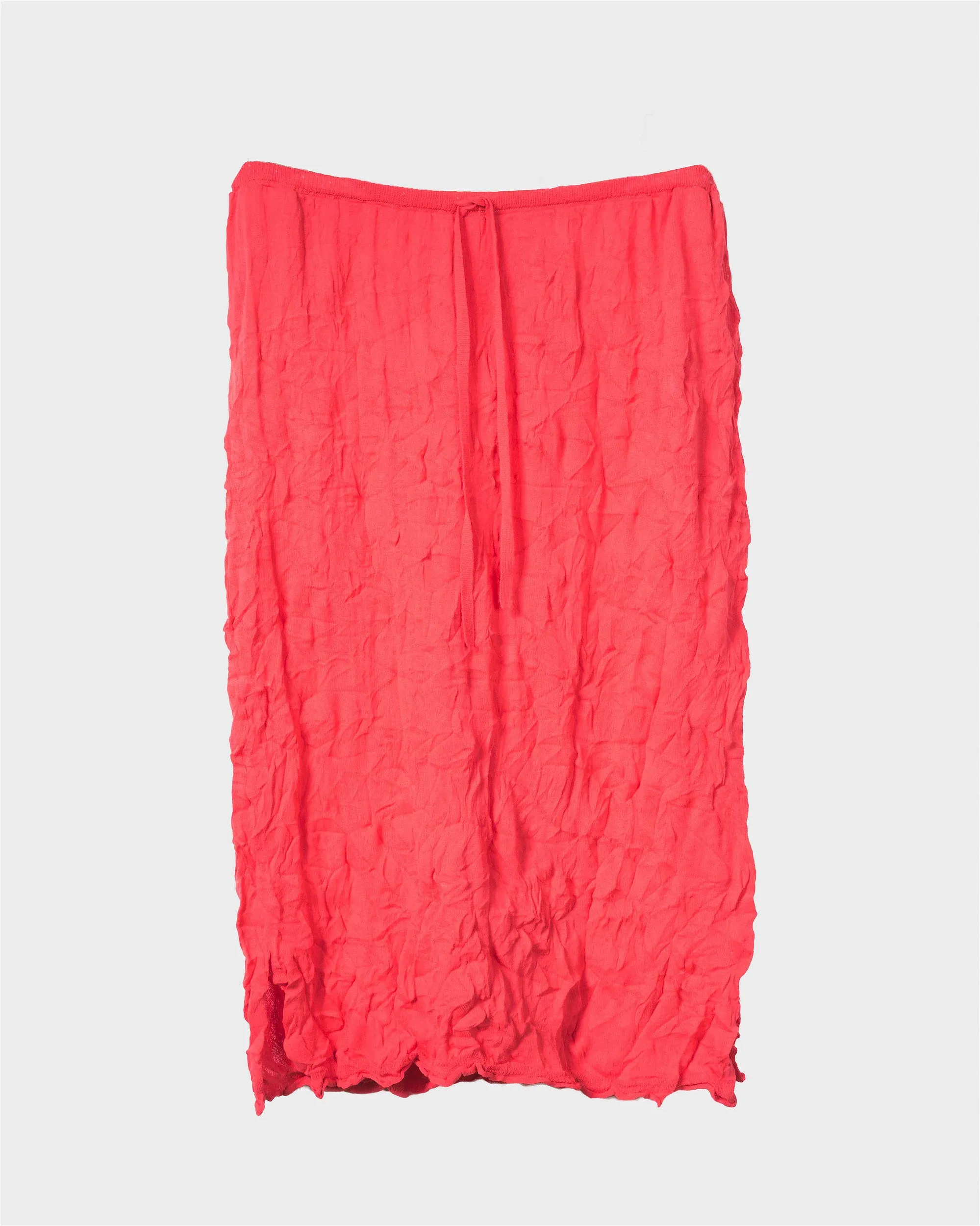 Crinkled Knit Skirt in Poppy Red sold by Sayaka Davis product image thumbnail 5