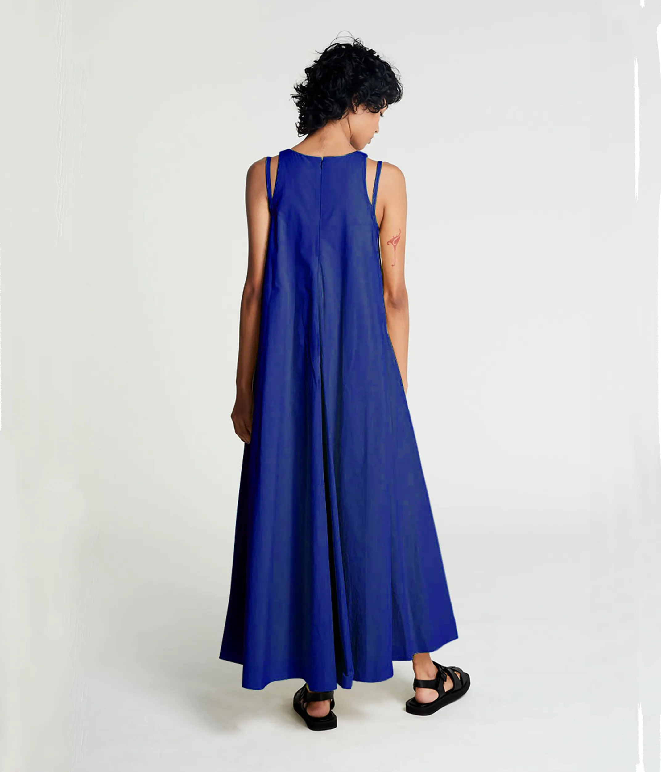 DOUBLE STRAP DRESS IN BLUE sold by Sayaka Davis product image thumbnail 2