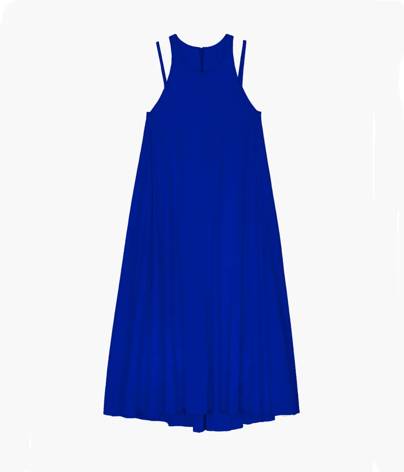 DOUBLE STRAP DRESS IN BLUE sold by Sayaka Davis product image thumbnail 3