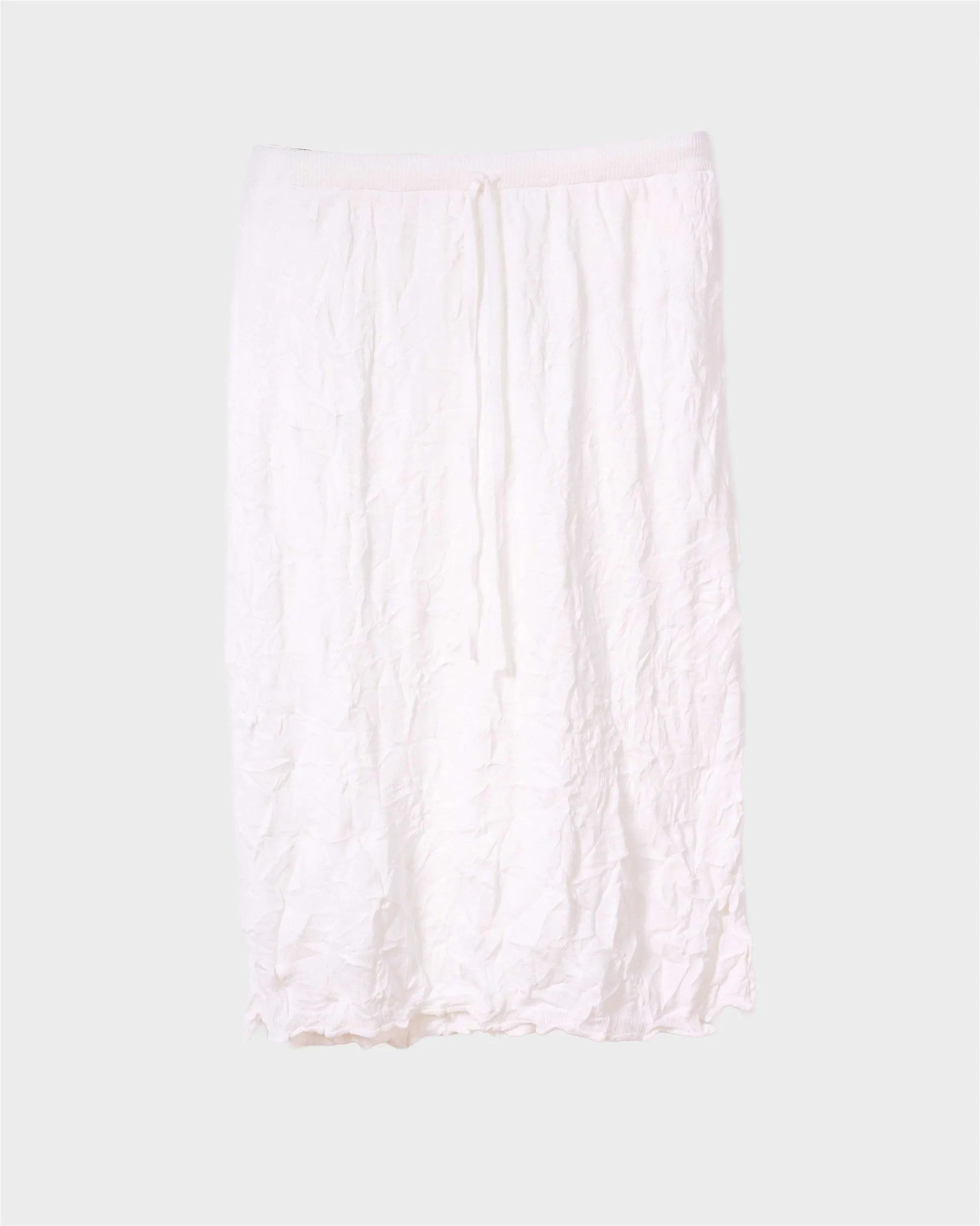 CRINKLED KNIT SKIRT IN WHITE sold by Sayaka Davis product image thumbnail 2