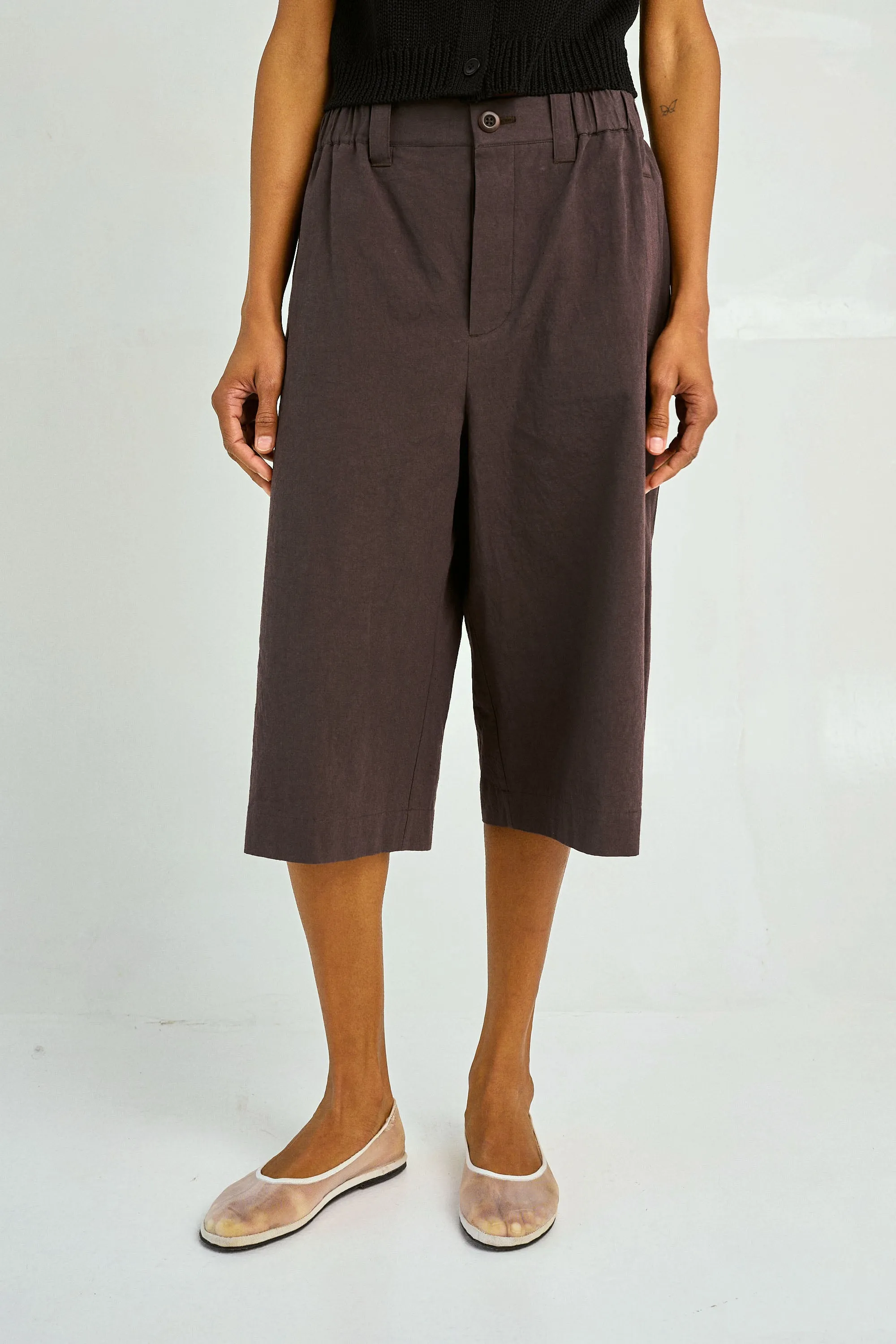 Wide Capris in Espresso sold by Sayaka Davis product image thumbnail 2