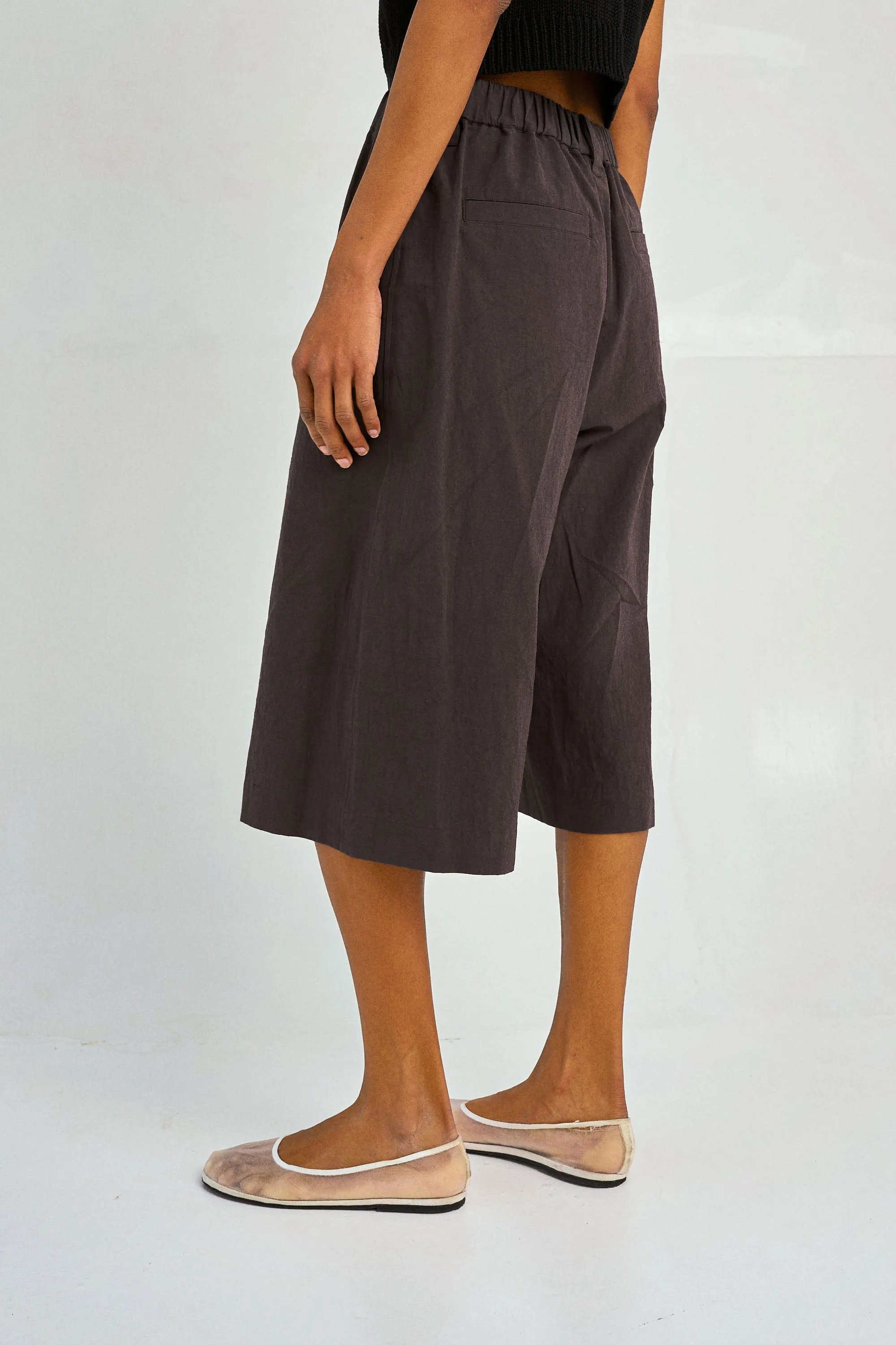 Wide Capris in Espresso sold by Sayaka Davis product image thumbnail 3