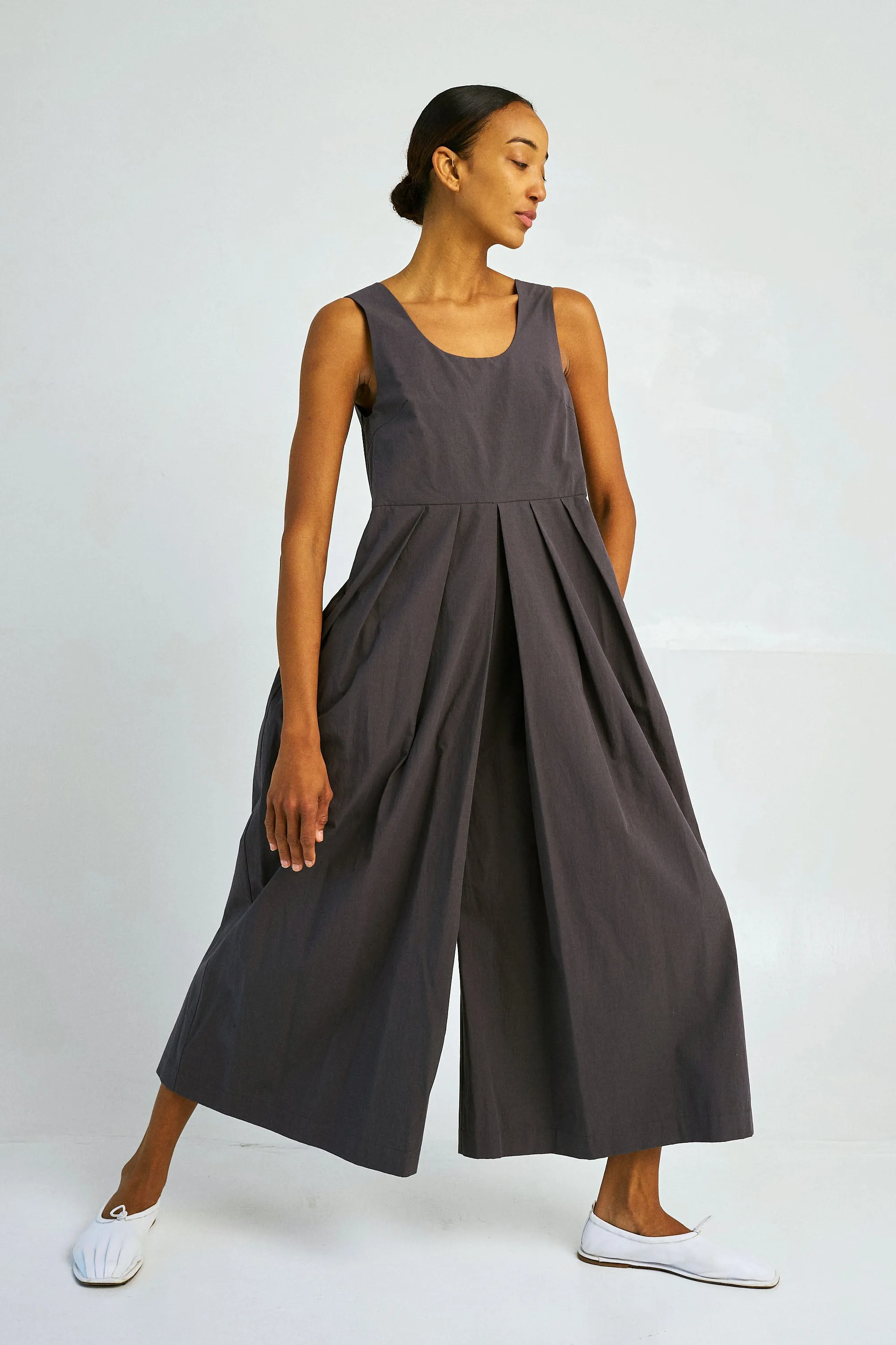 WIDE-LEG JUMPSUIT IN NORI sold by Sayaka Davis product image thumbnail 3