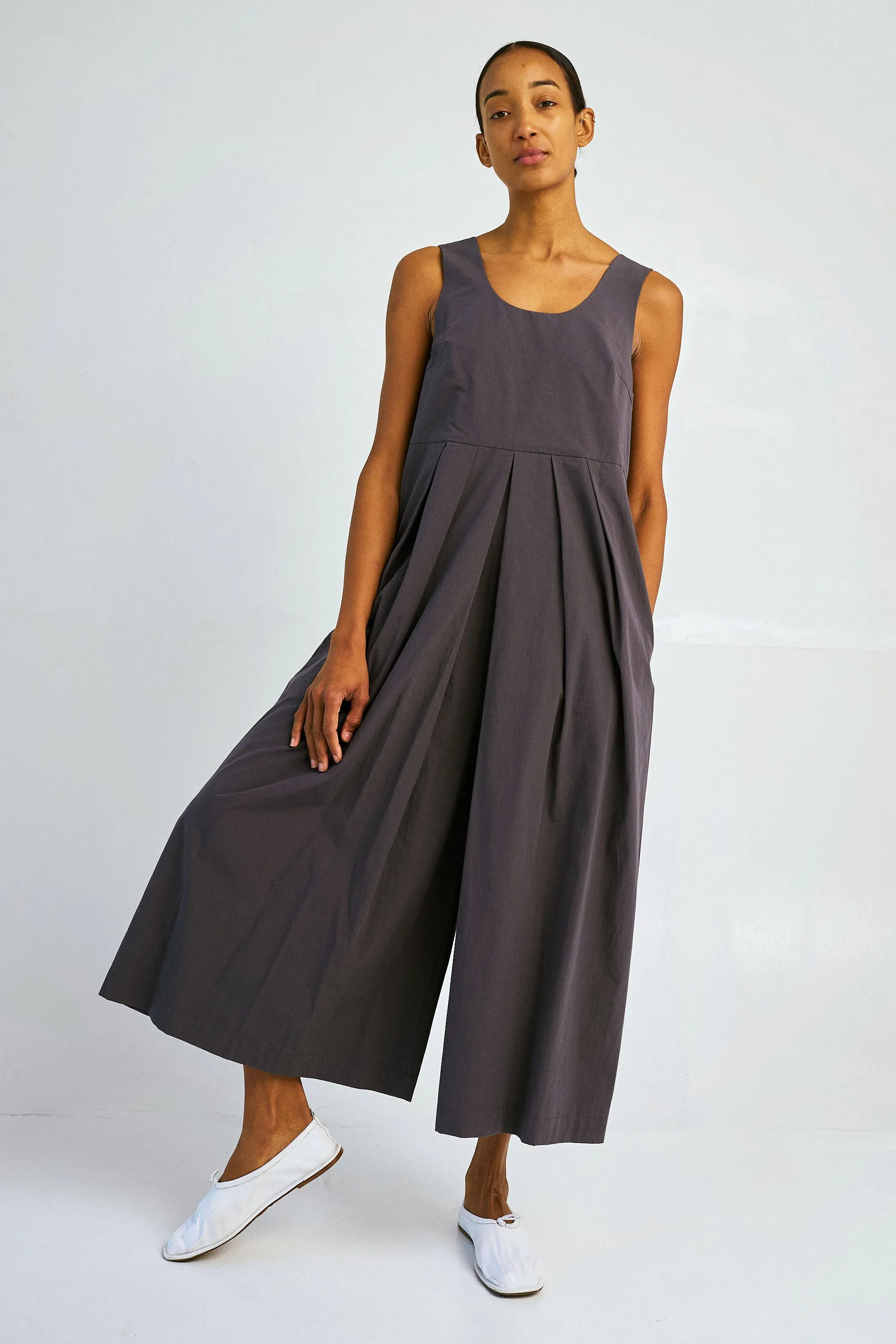 WIDE-LEG JUMPSUIT IN NORI sold by Sayaka Davis product image thumbnail 4