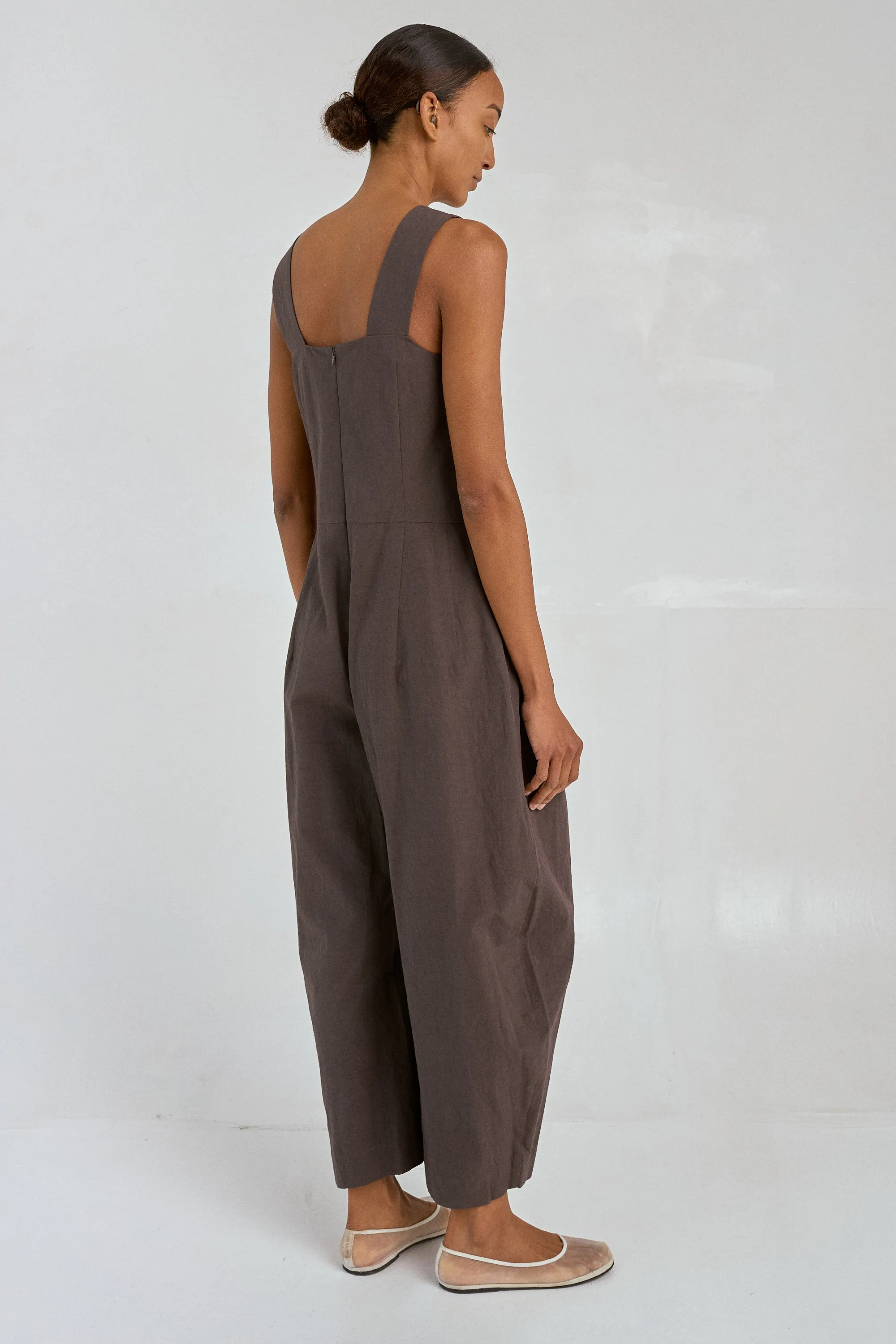 Strap Jumpsuit in Espresso sold by Sayaka Davis product image thumbnail 3