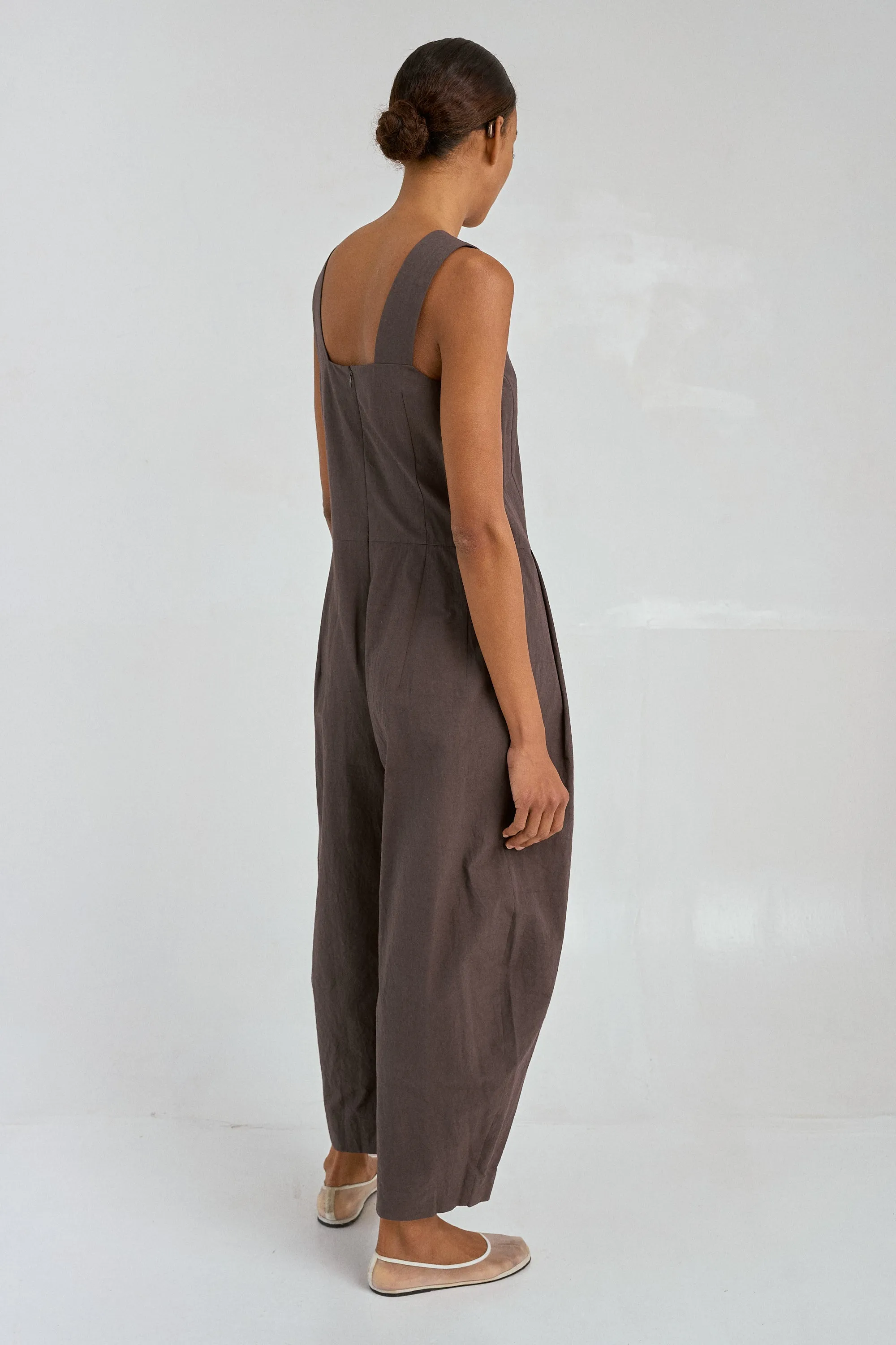 Strap Jumpsuit in Espresso sold by Sayaka Davis product image thumbnail 4