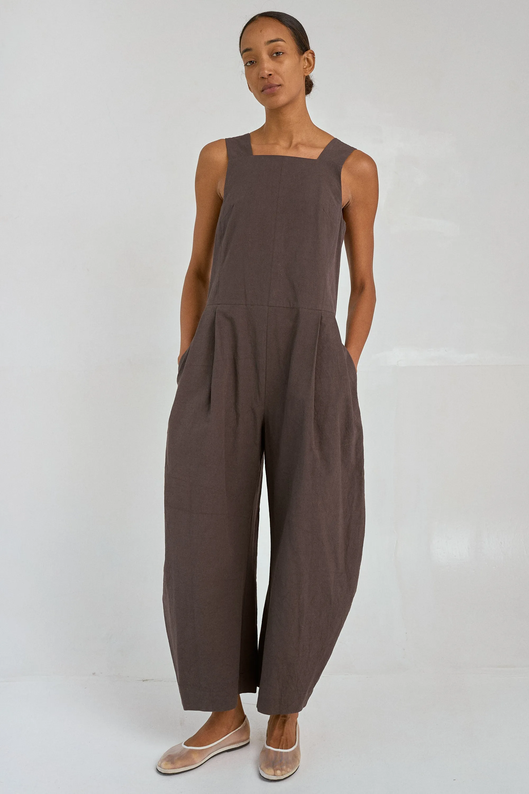 Strap Jumpsuit in Espresso sold by Sayaka Davis