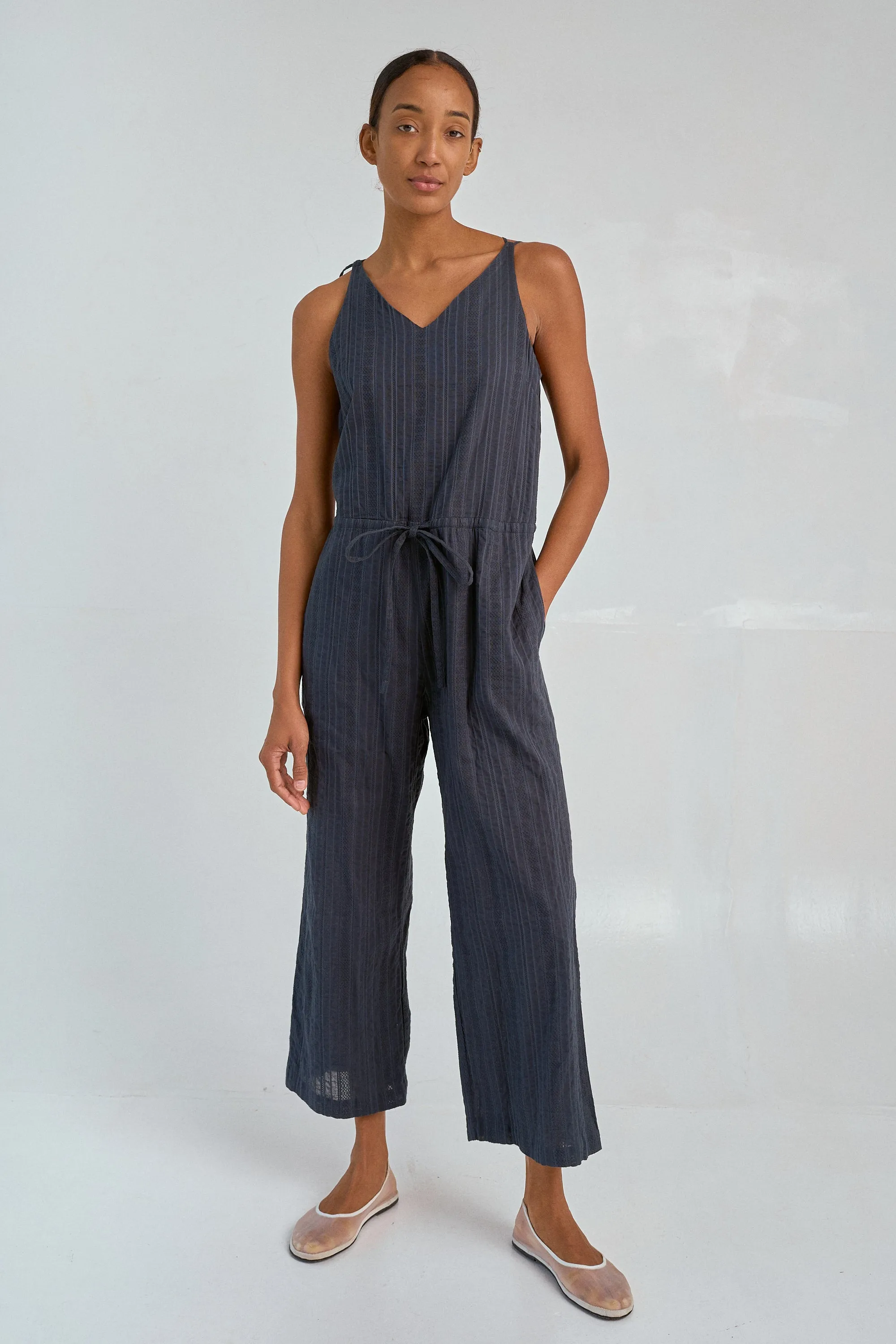 M-Strap Jumpsuit in Navy sold by Sayaka Davis
