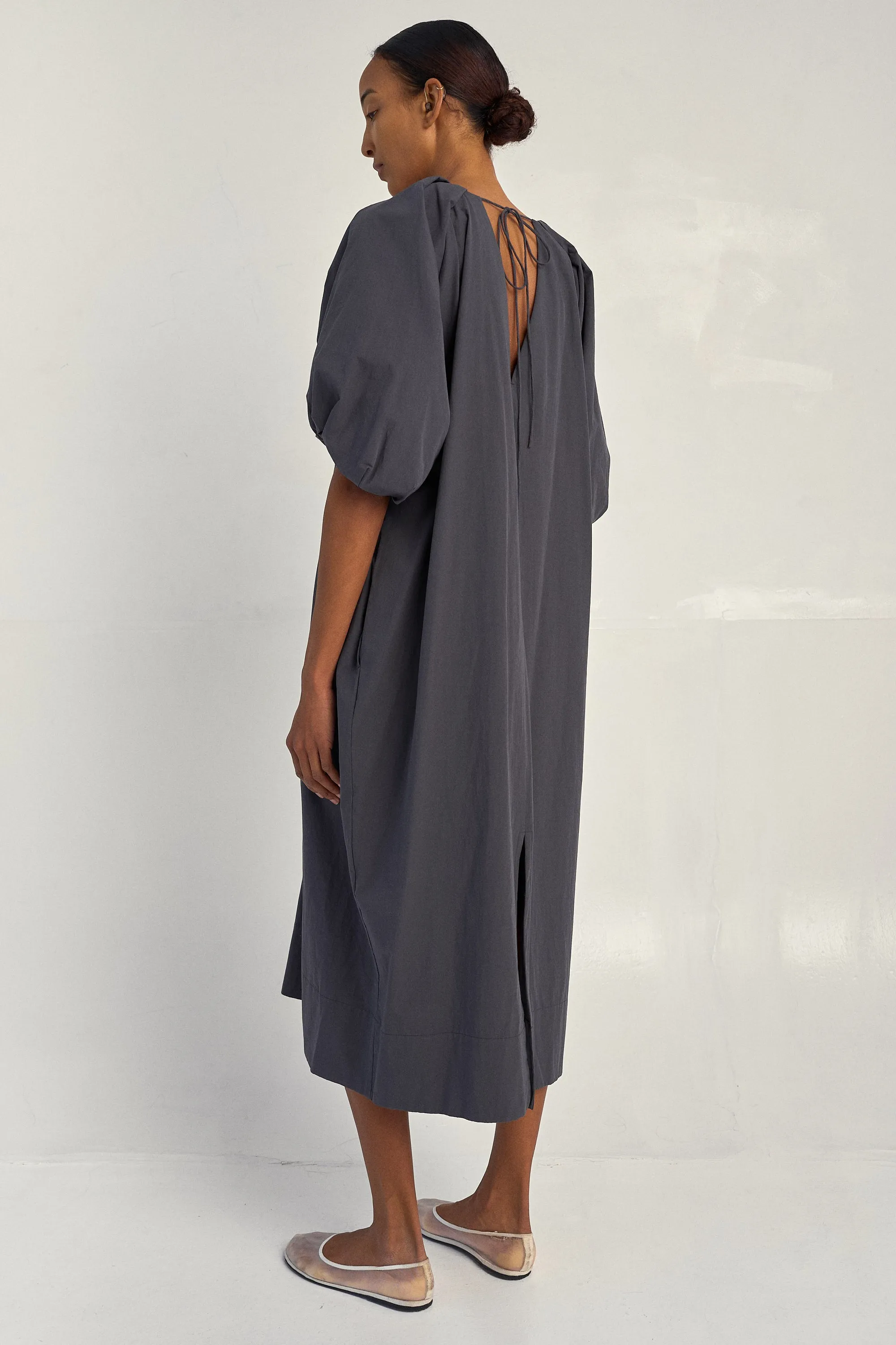 Tucked Cocoon Dress in Nori sold by Sayaka Davis product image thumbnail 2