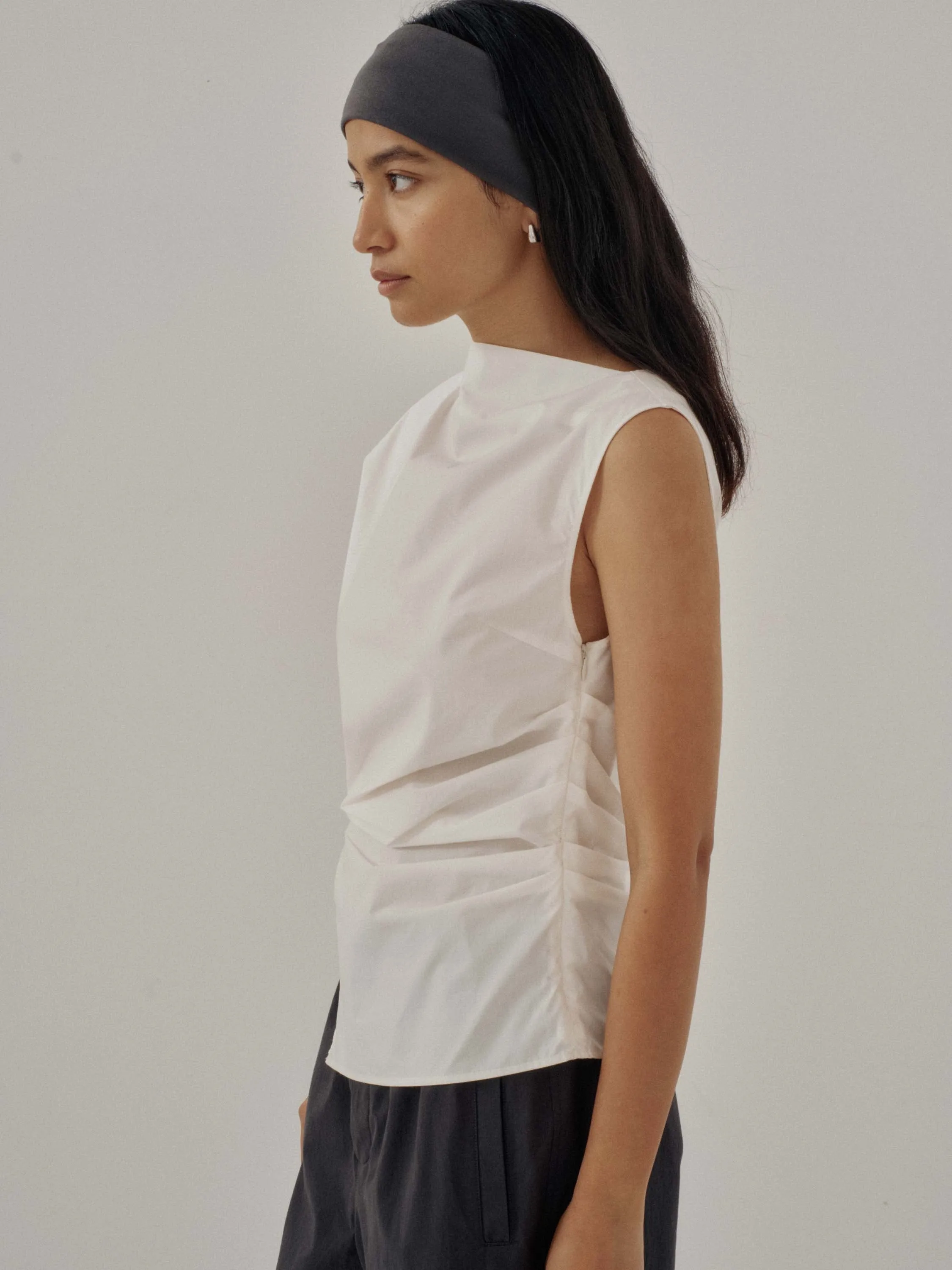 Us Pre Asymmetrical Top in White sold by Sayaka Davis product image thumbnail 3