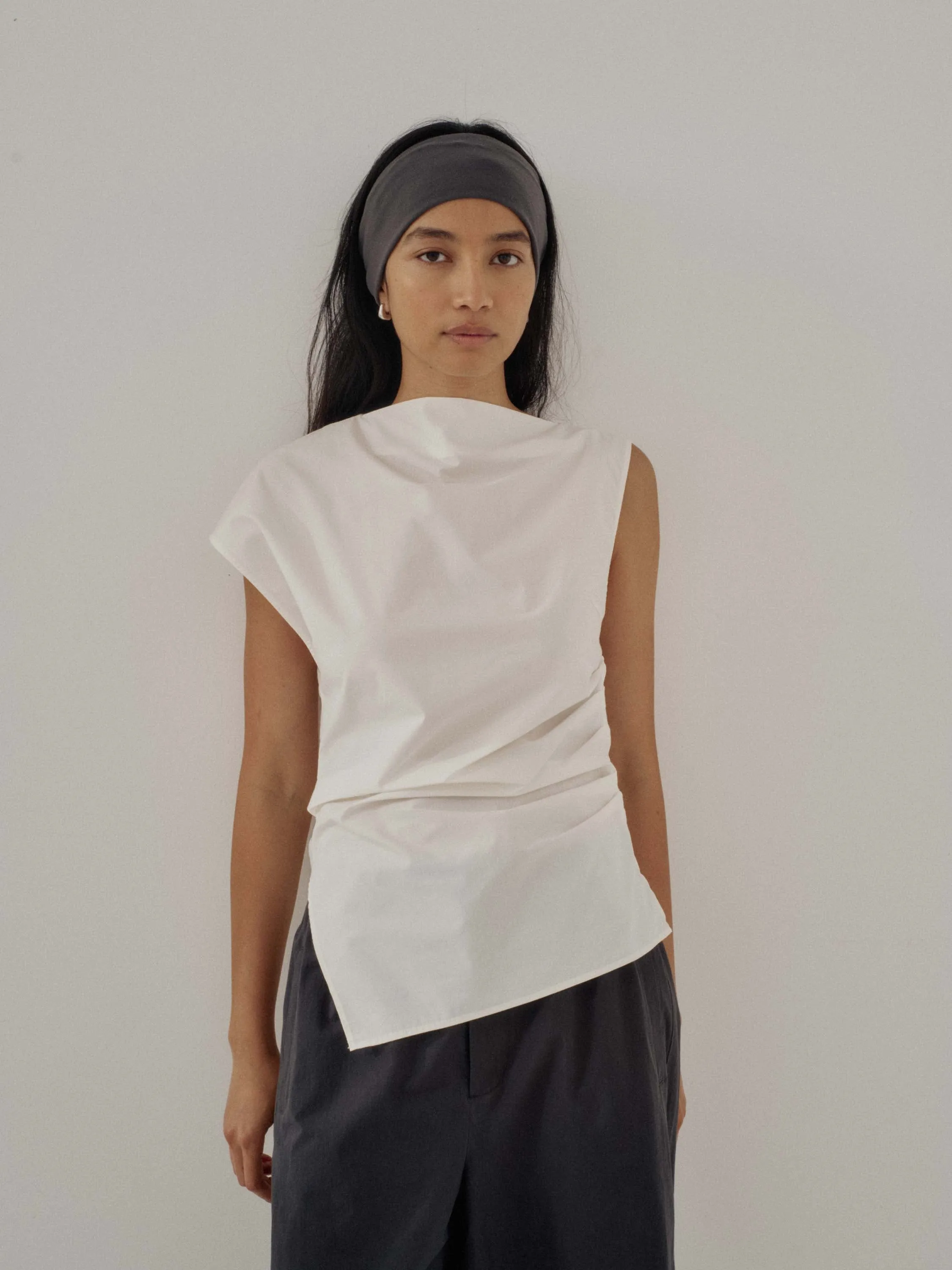 Us Pre Asymmetrical Top in White sold by Sayaka Davis product image thumbnail 2