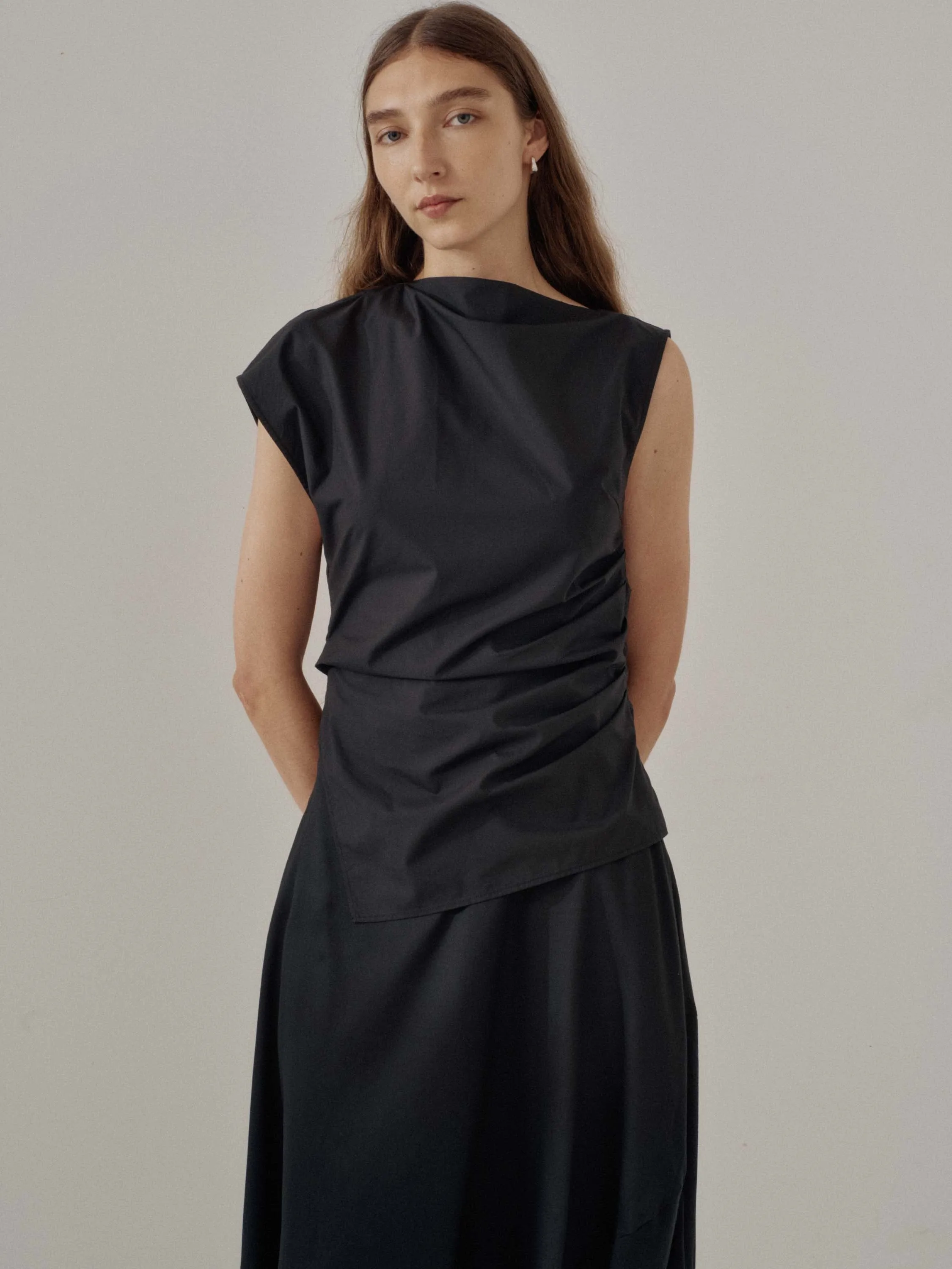 Us Pre Asymmetrical Top in Black sold by Sayaka Davis product image thumbnail 2