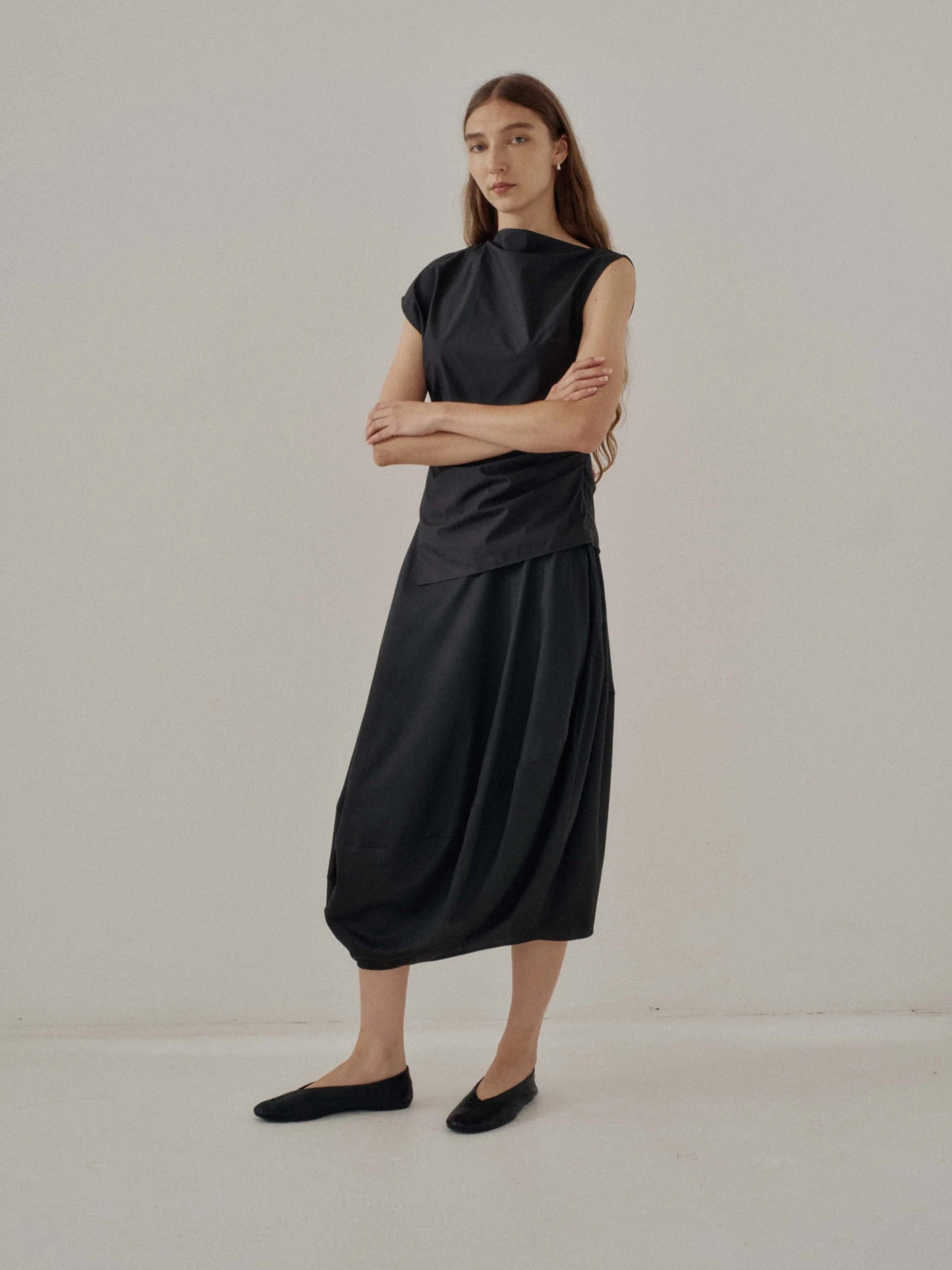 Us Pre Asymmetrical Top in Black sold by Sayaka Davis product image thumbnail 5