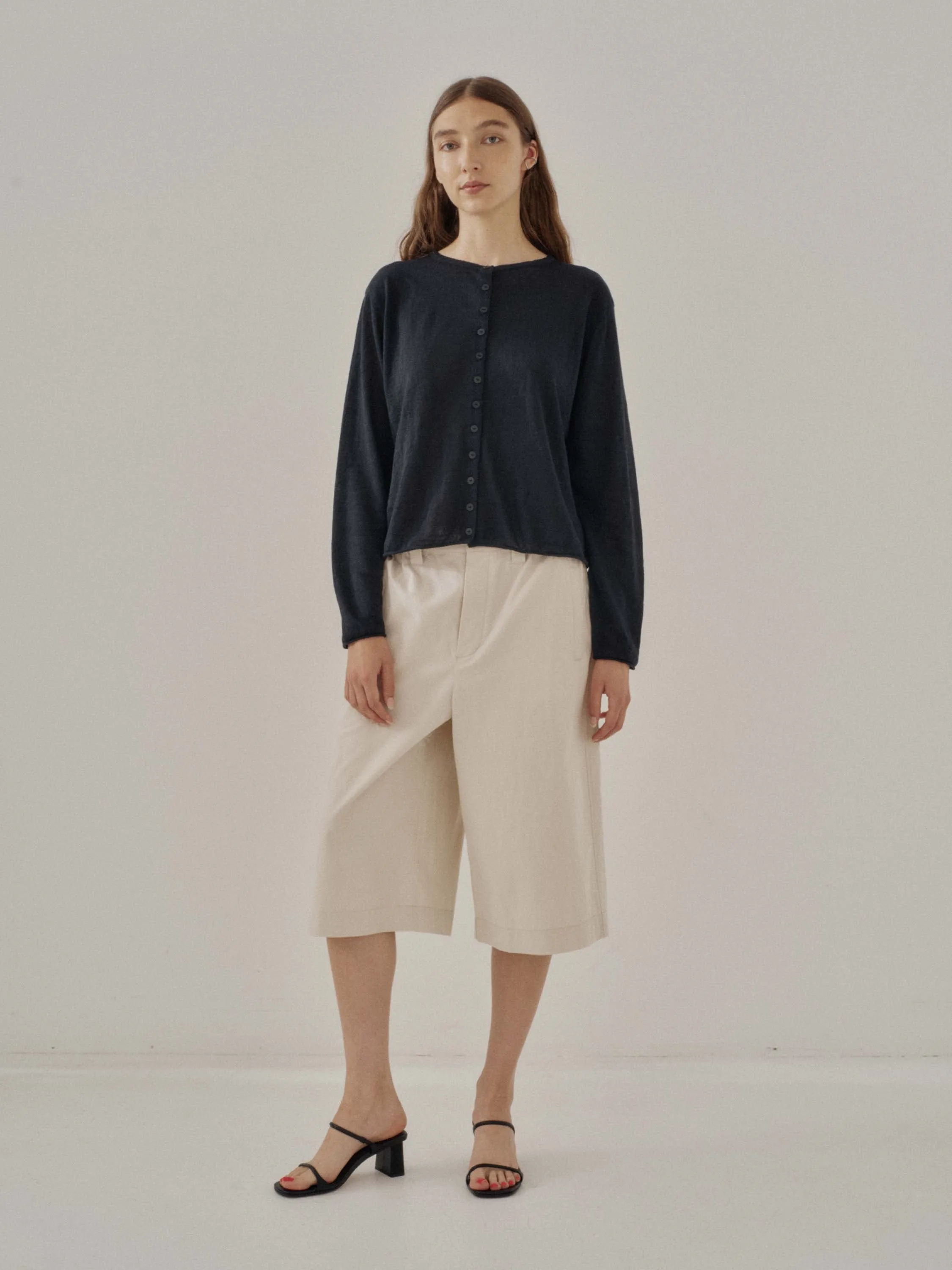 Us Pre Wide Capris in Oyster sold by Sayaka Davis