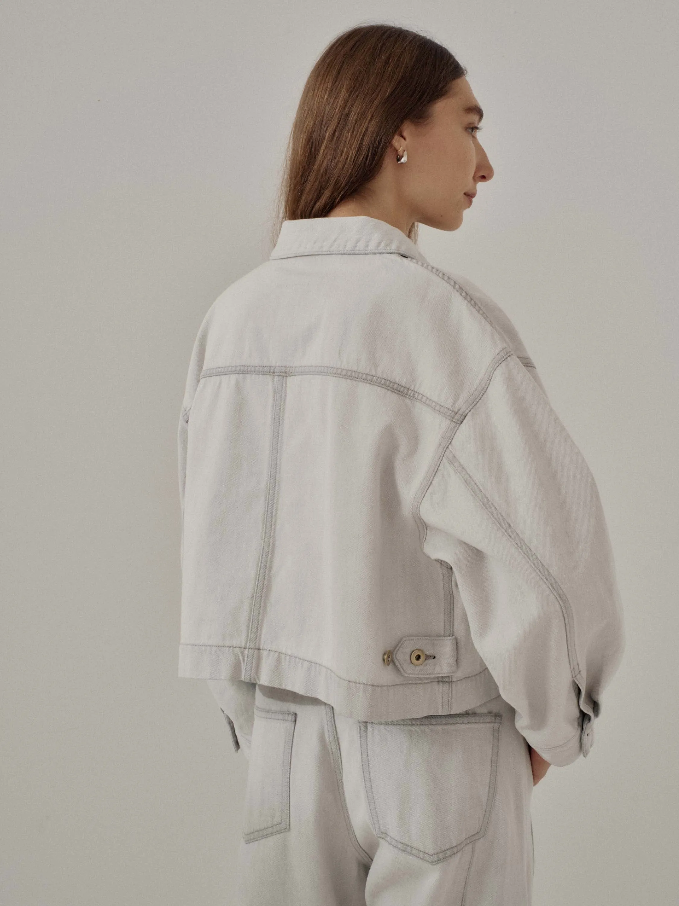 Us Pre Cropped Jacket in Misty Gray sold by Sayaka Davis product image thumbnail 4