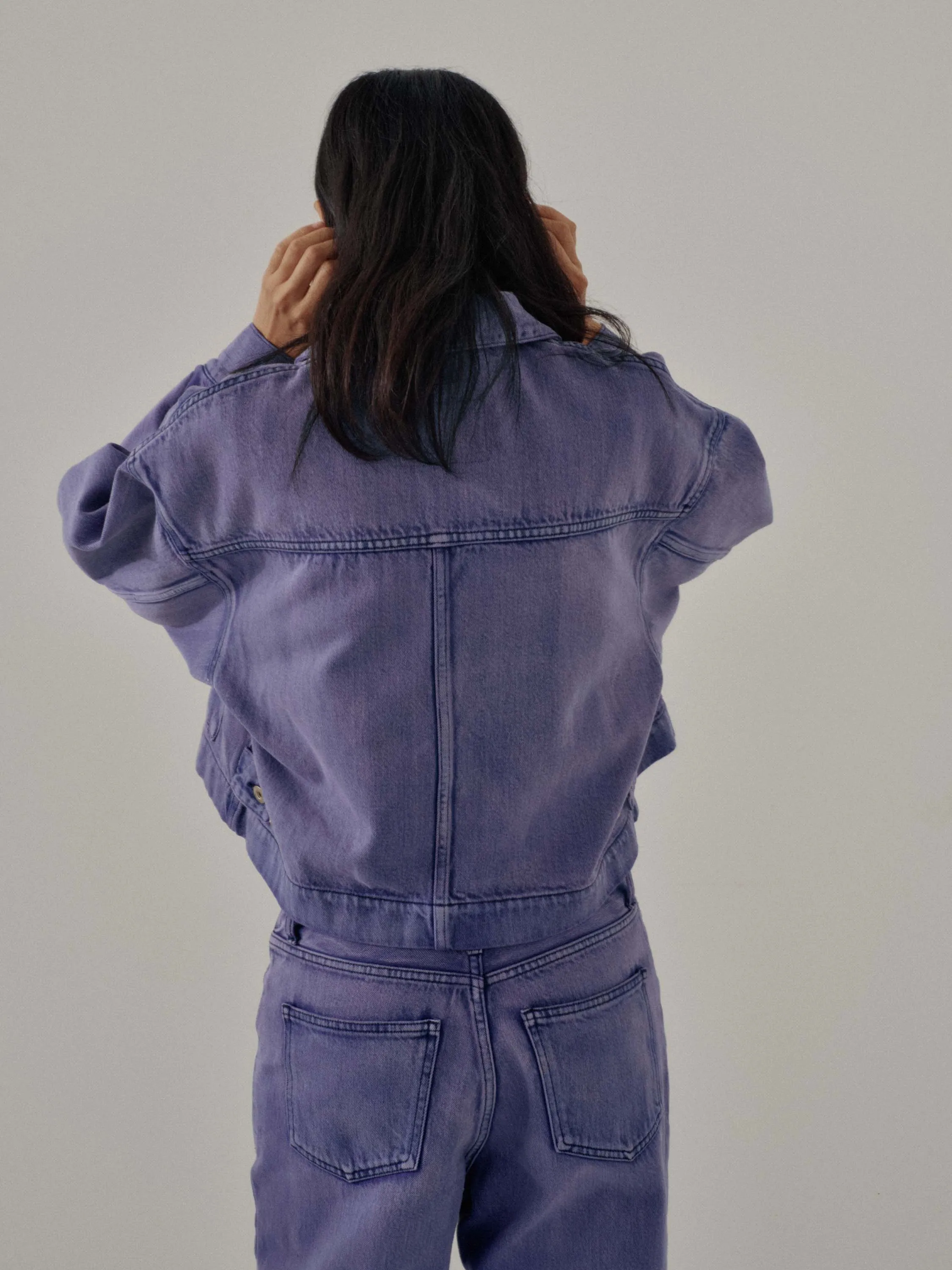 Us Pre Cropped Jacket in Periwinkle sold by Sayaka Davis product image thumbnail 5