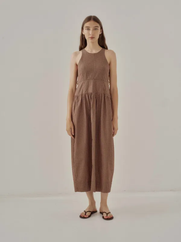 Us Pre Tank Dress in Gingham Check made by Sayaka Davis