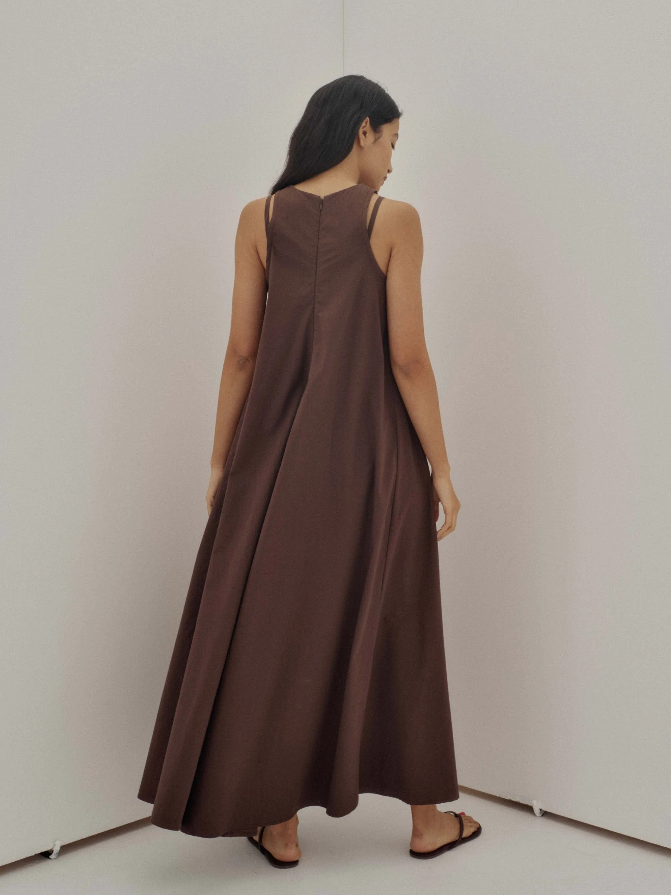 Us Pre Double Strap Dress in Brown sold by Sayaka Davis product image thumbnail 4