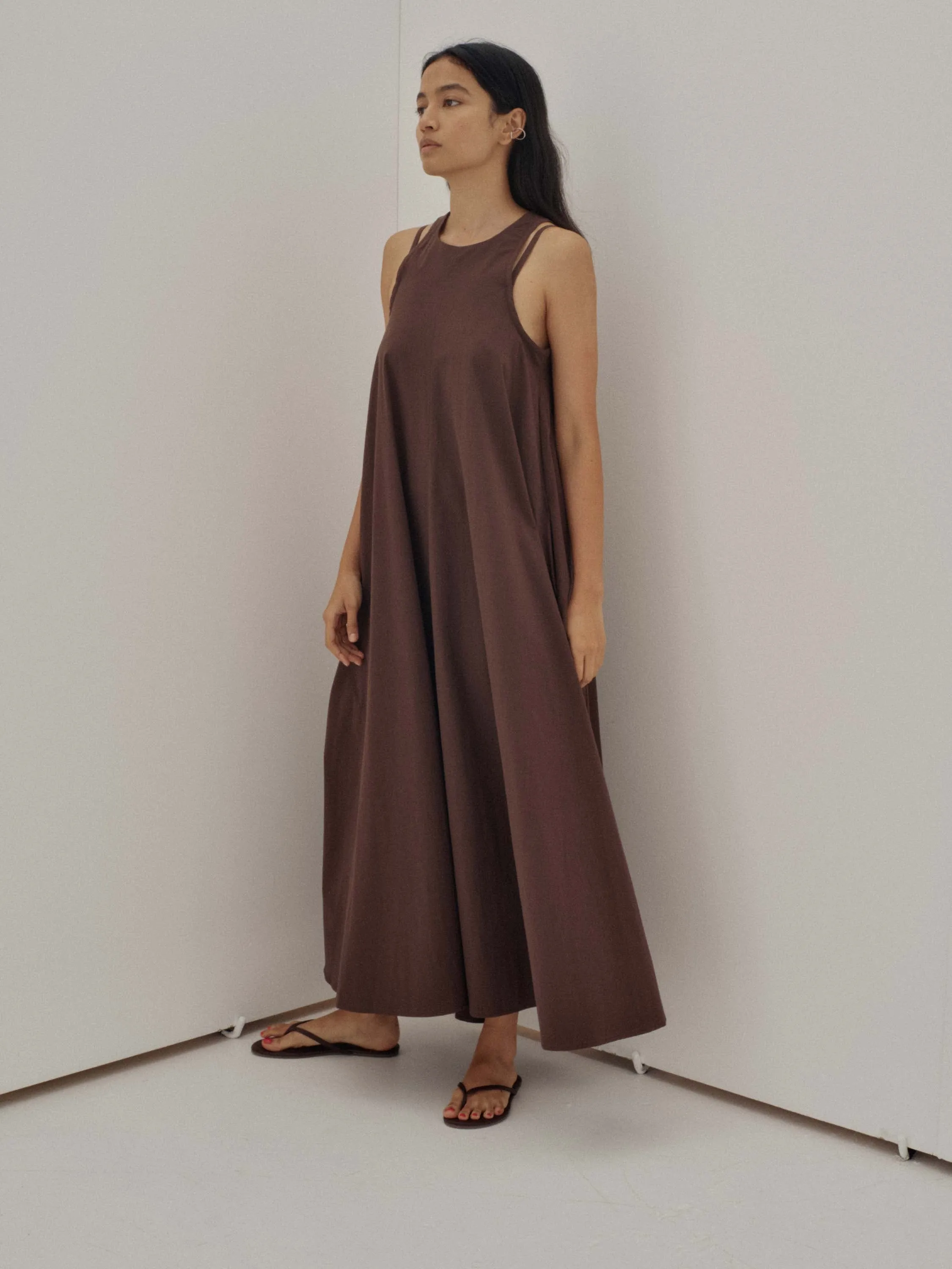 Us Pre Double Strap Dress in Brown sold by Sayaka Davis product image thumbnail 5